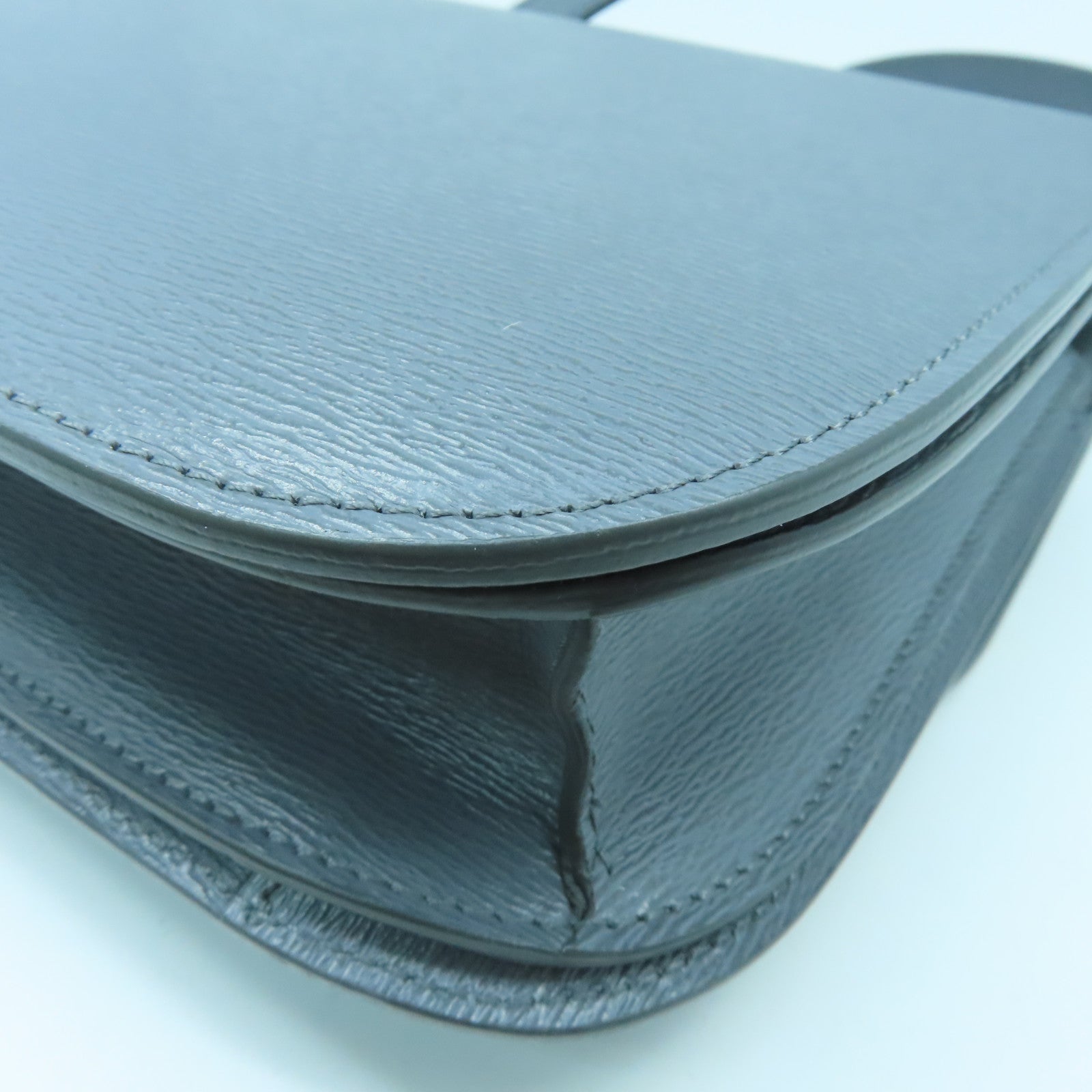 CELINE 牛皮皮革Classic Box肩背袋灰色