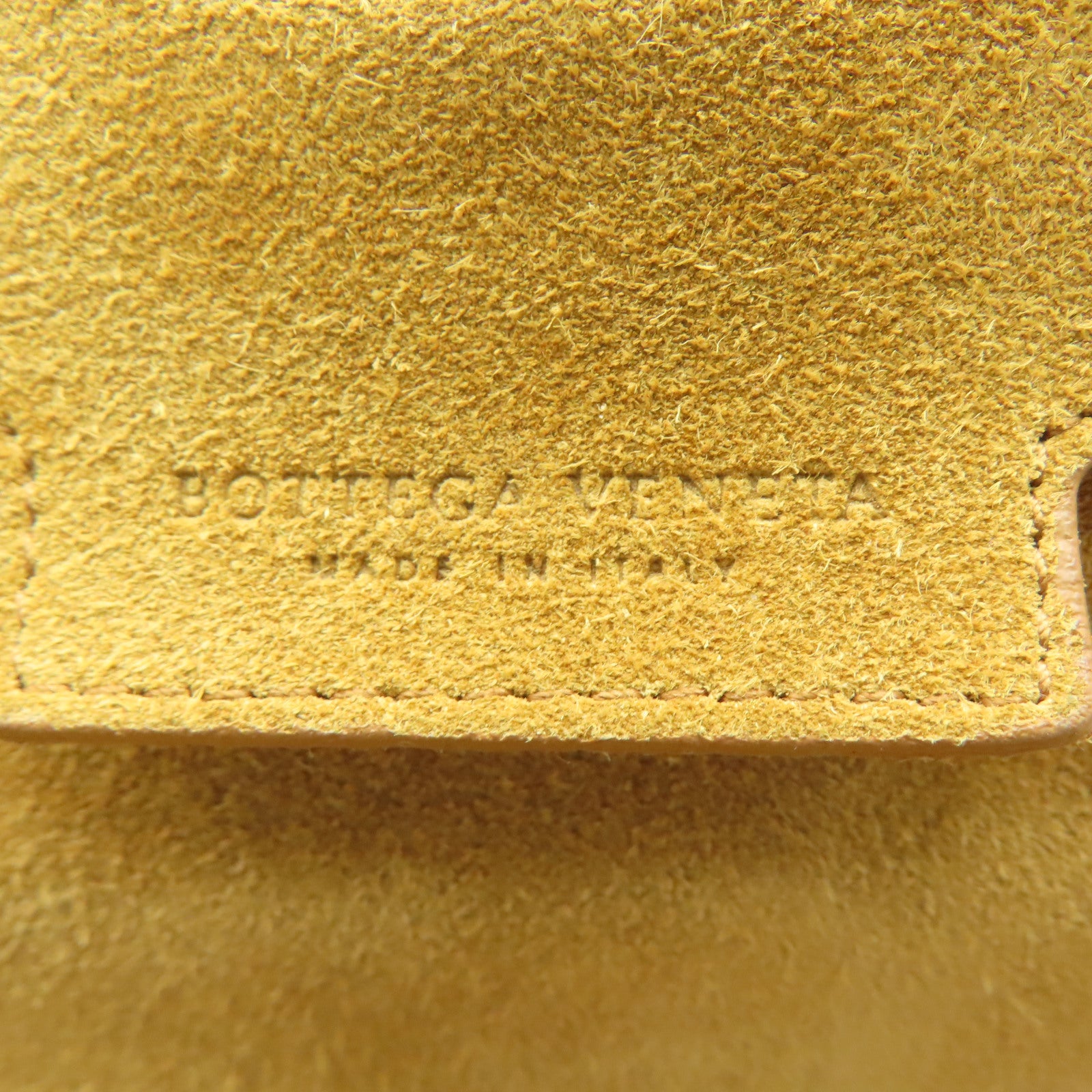 BOTTEGA VENETA Leather Shoulder Bag Gold Buckle Black