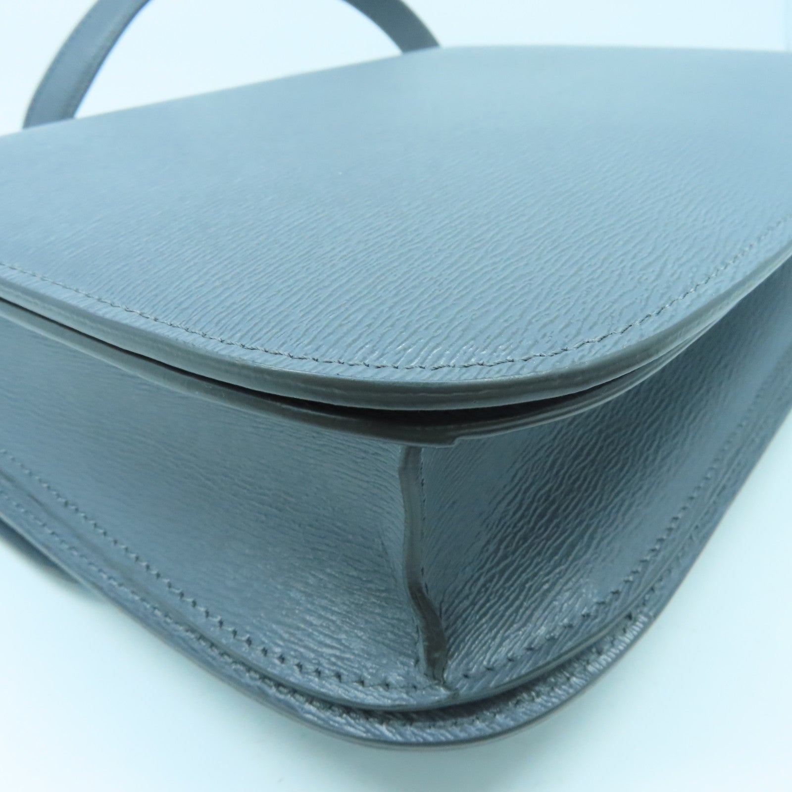CELINE 牛皮皮革Classic Box肩背袋灰色