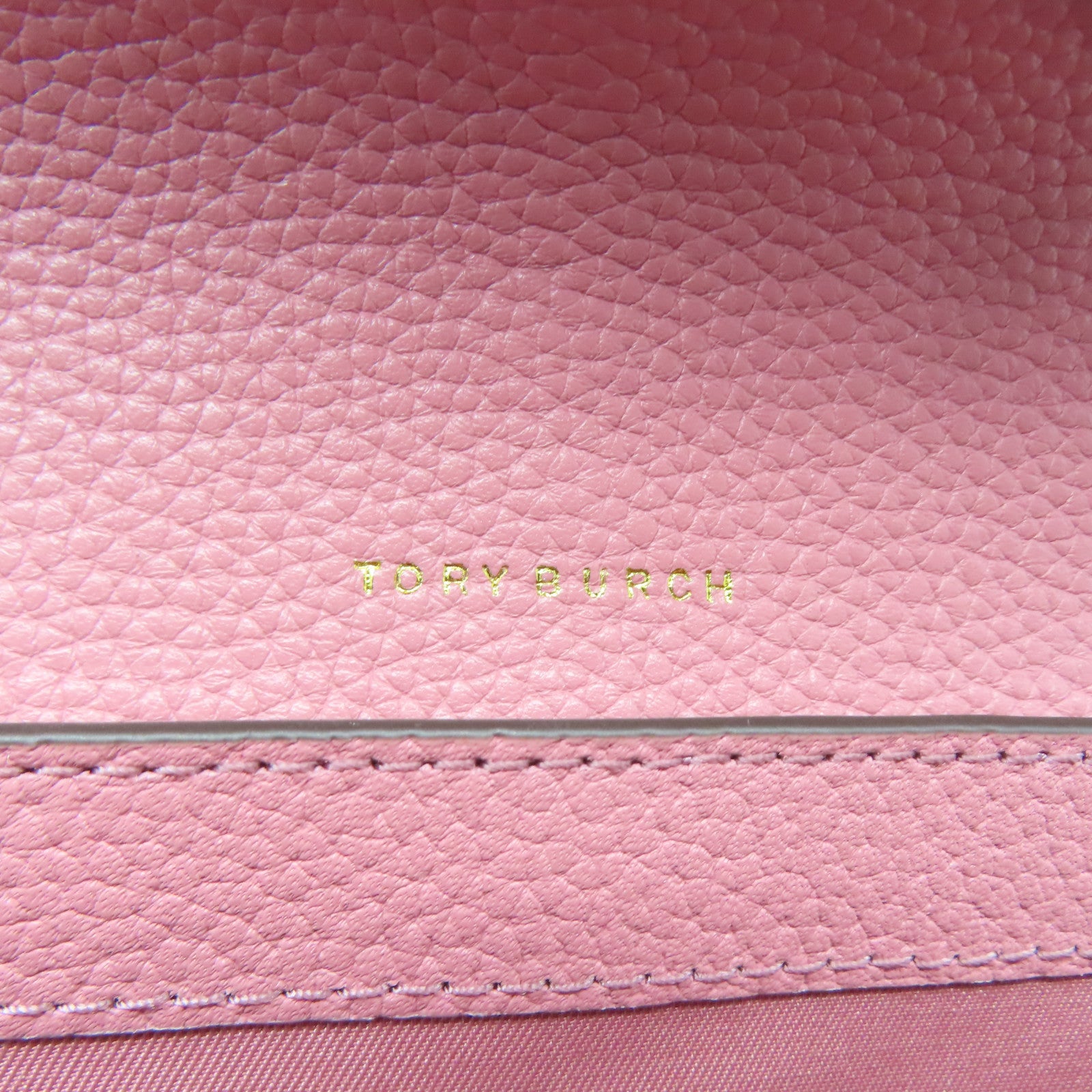 Tory Burch 【激減優惠】牛皮皮革Shoulder Bag金扣肩背袋粉紅色