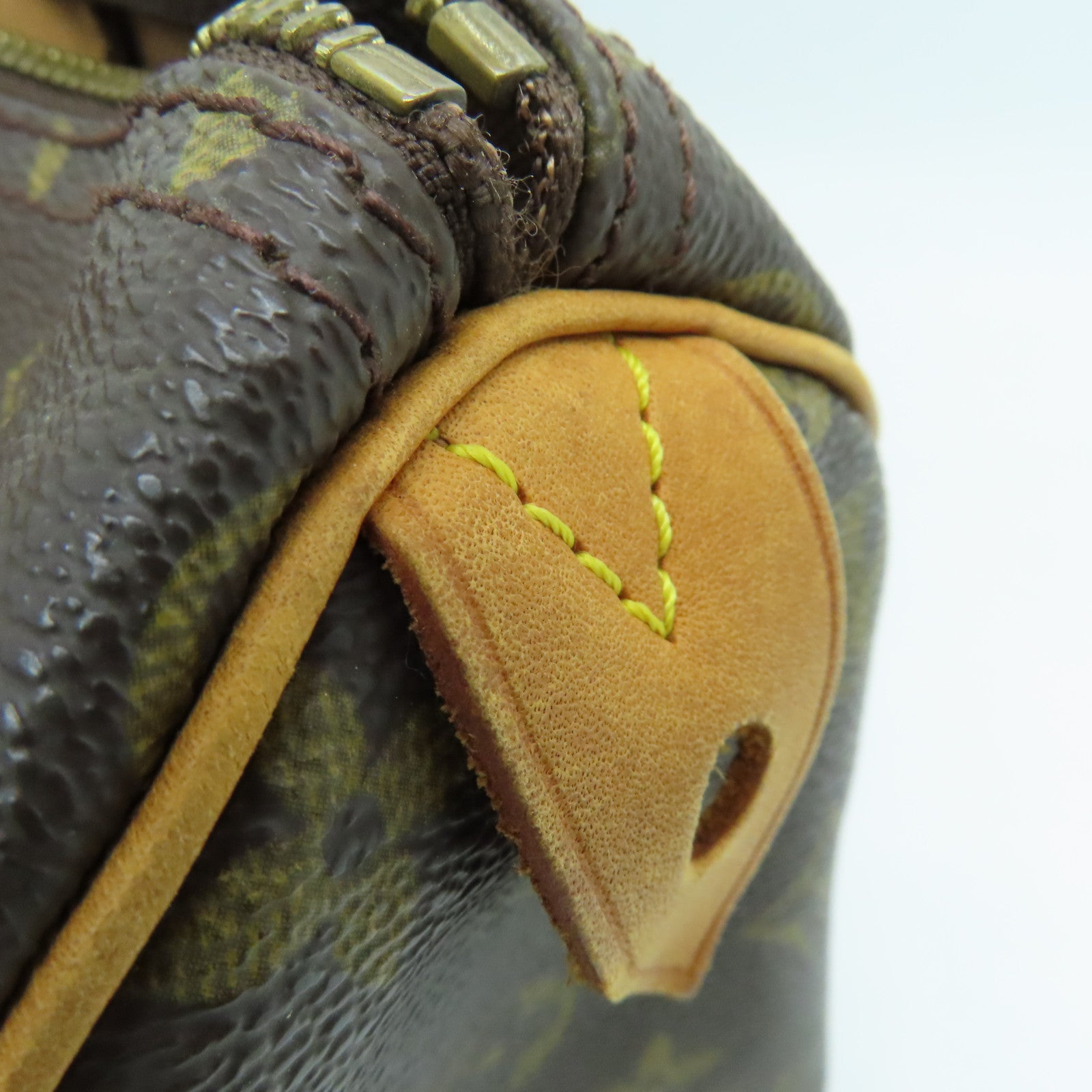 LOUIS VUITTON Monogram Speedy 30 Hand Bag金扣手挽袋啡色