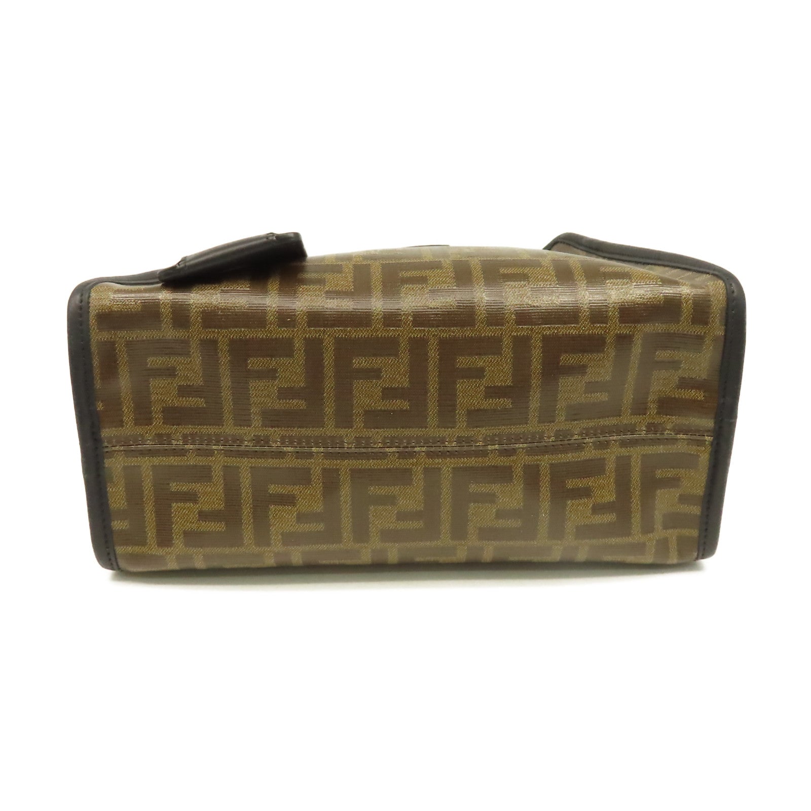 FENDI 塗層帆布Peekaboo Defender Cove Clutch Bag手拿包啡色