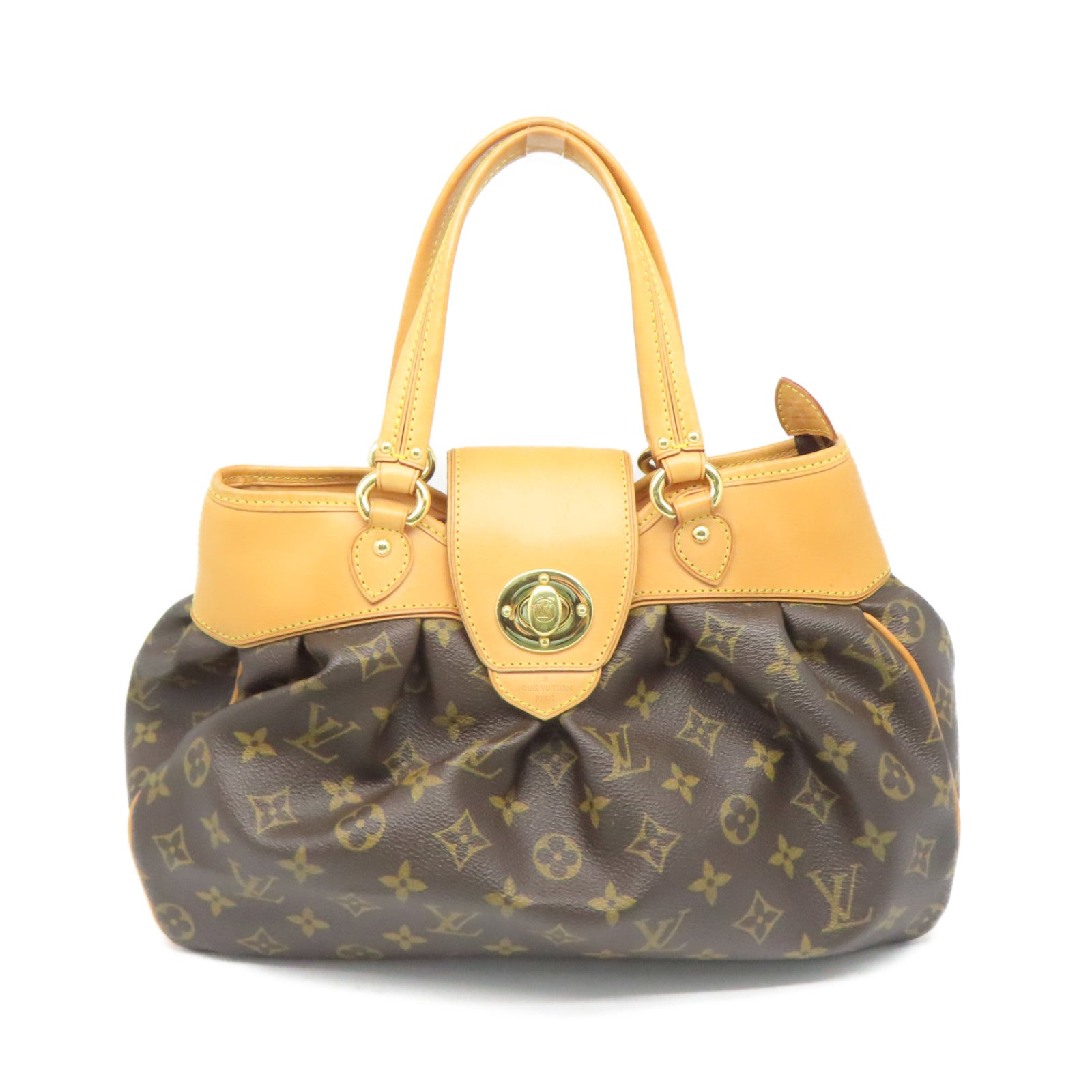 LOUIS VUITTON Monogram Boesi PM金扣手挽袋啡色