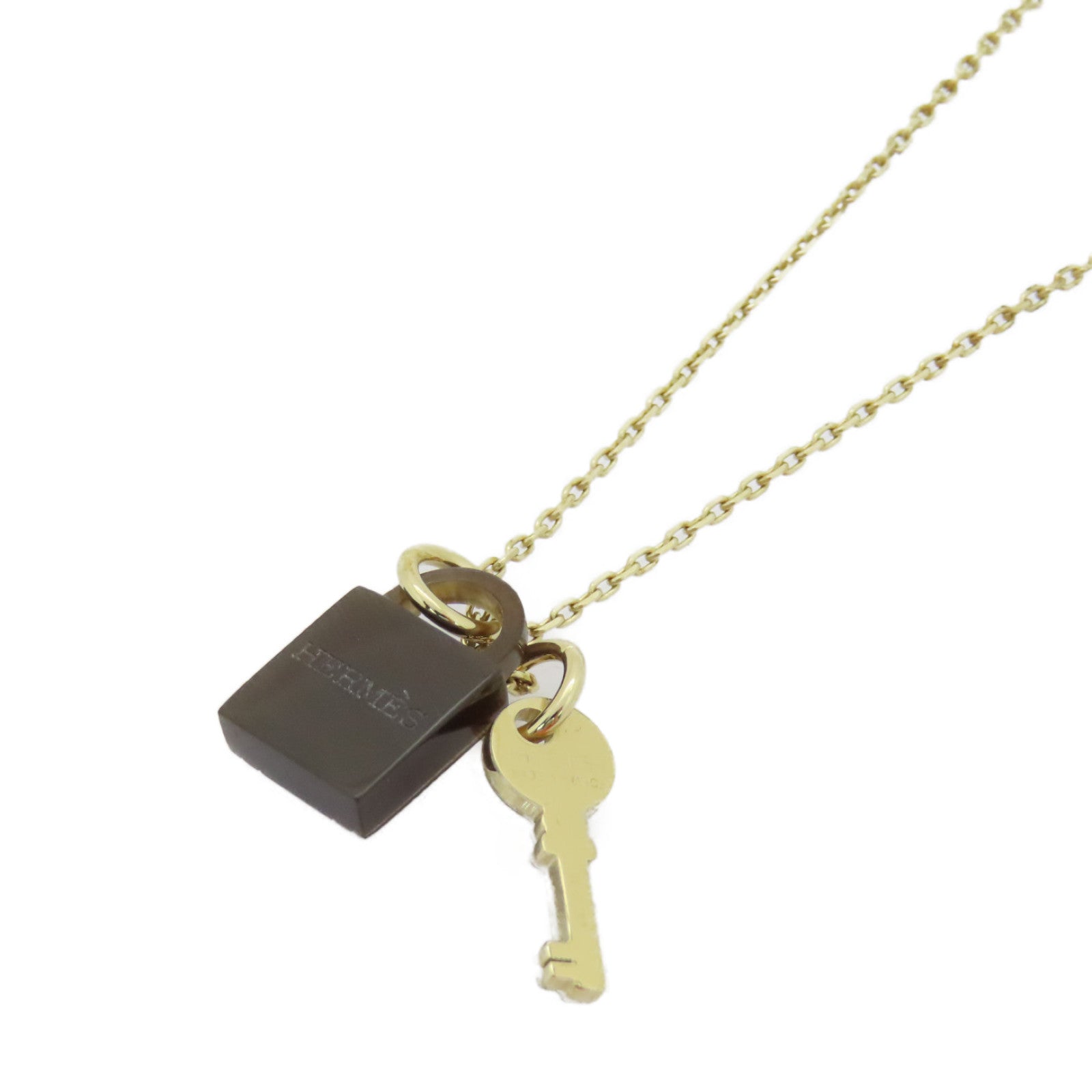 HERMES 金属Key Lock Necklace项链