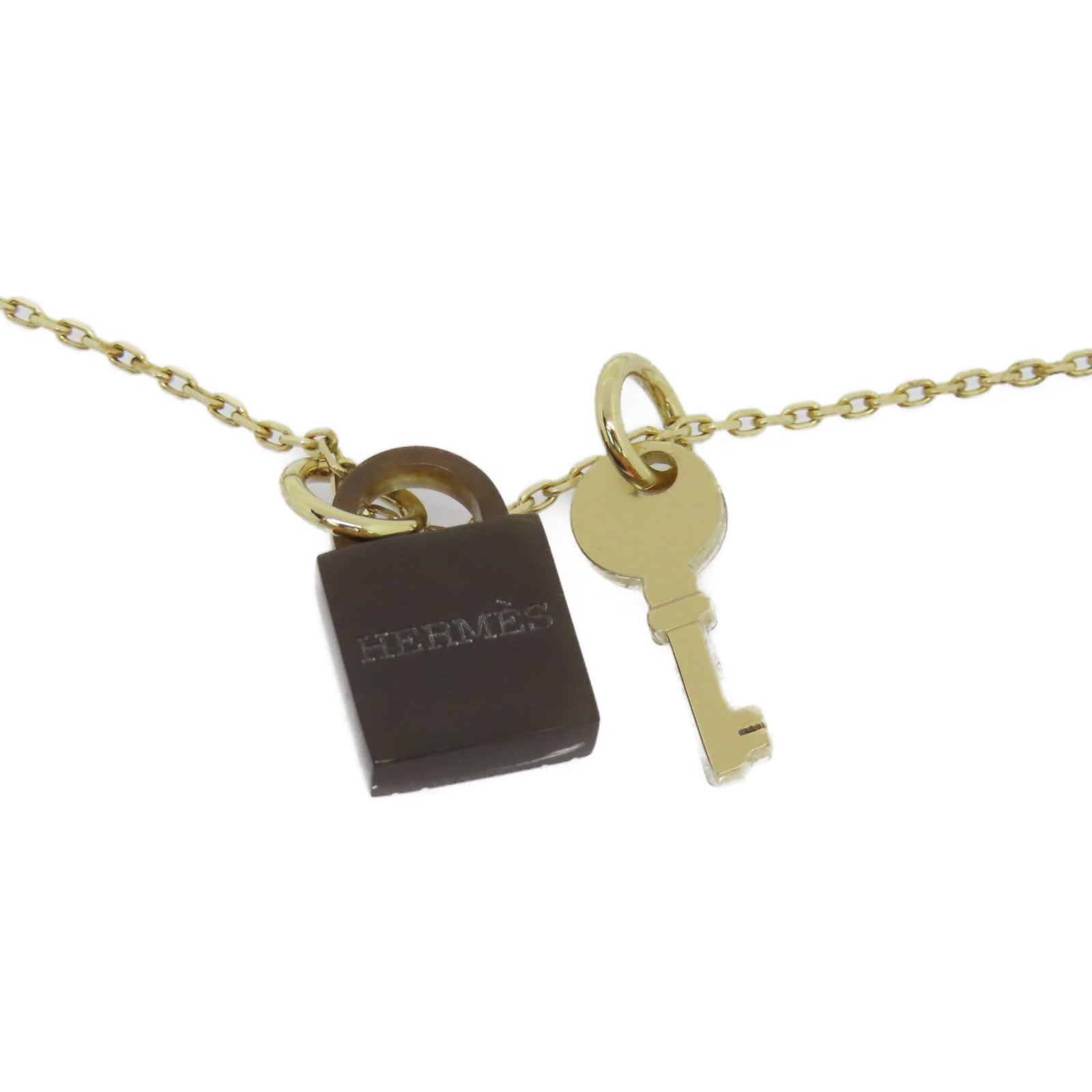 HERMES 金属Key Lock Necklace项链
