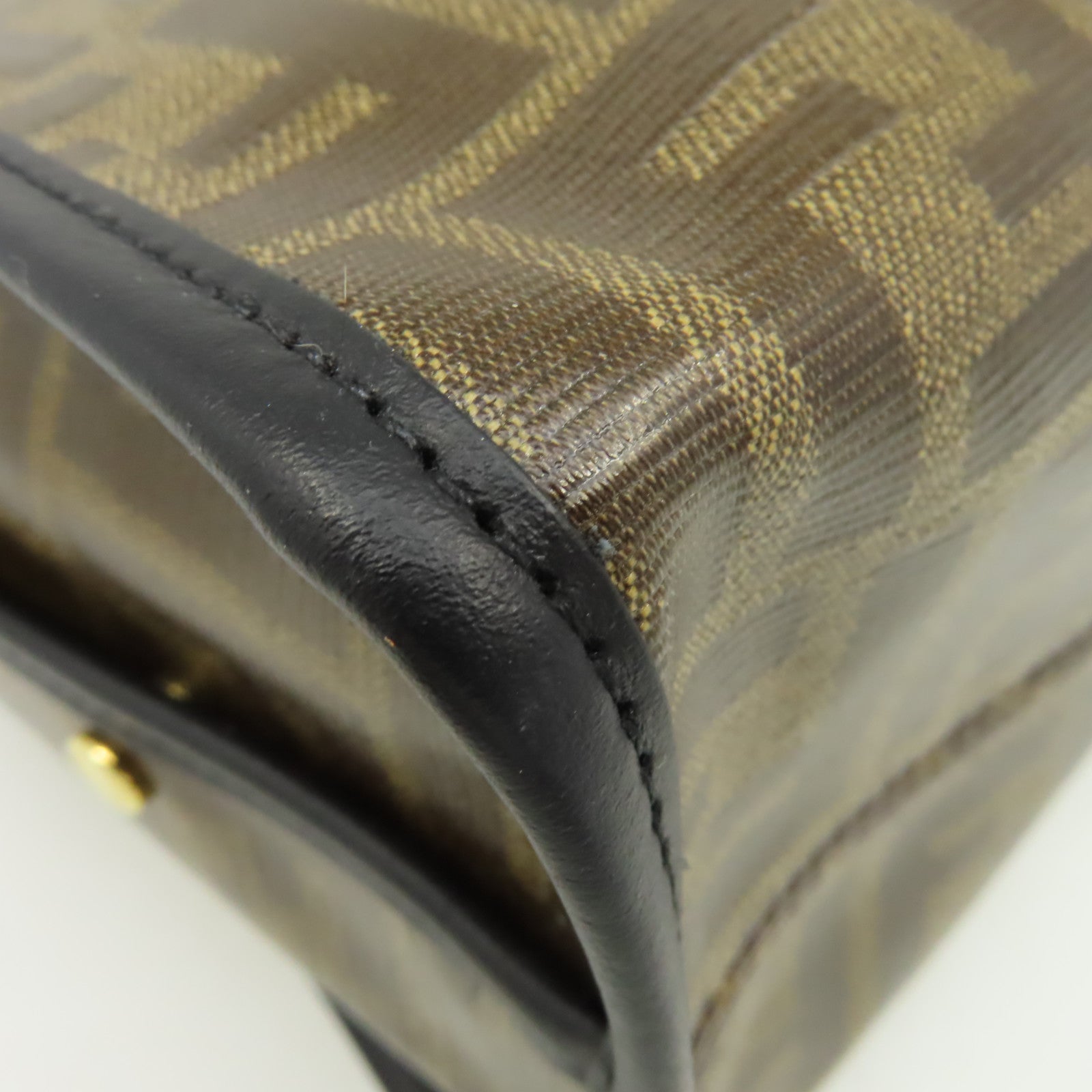 FENDI 塗層帆布Peekaboo Defender Cove Clutch Bag手拿包啡色