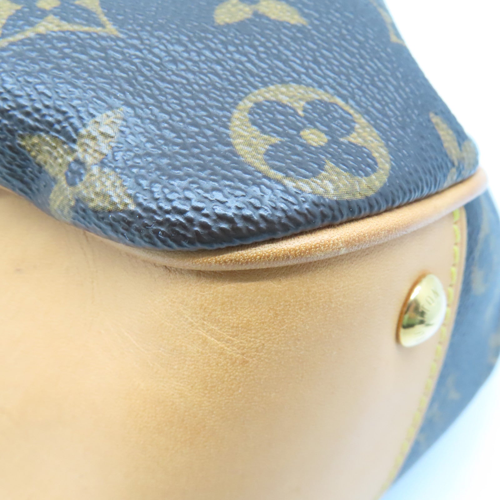 LOUIS VUITTON Monogram Boesi PM金扣手挽袋啡色