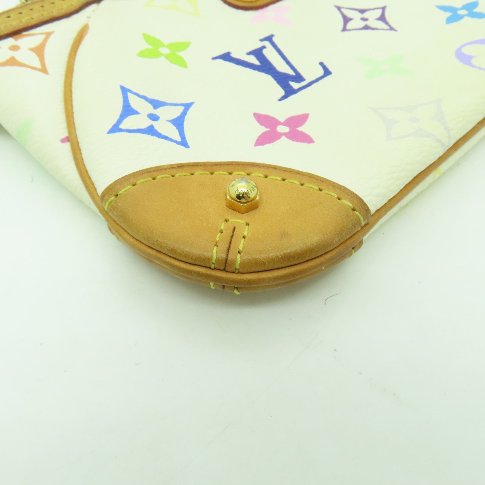 LOUIS VUITTON Monogram Multicolore Pochette Milla MM金扣鏈帶肩背袋白色/多色