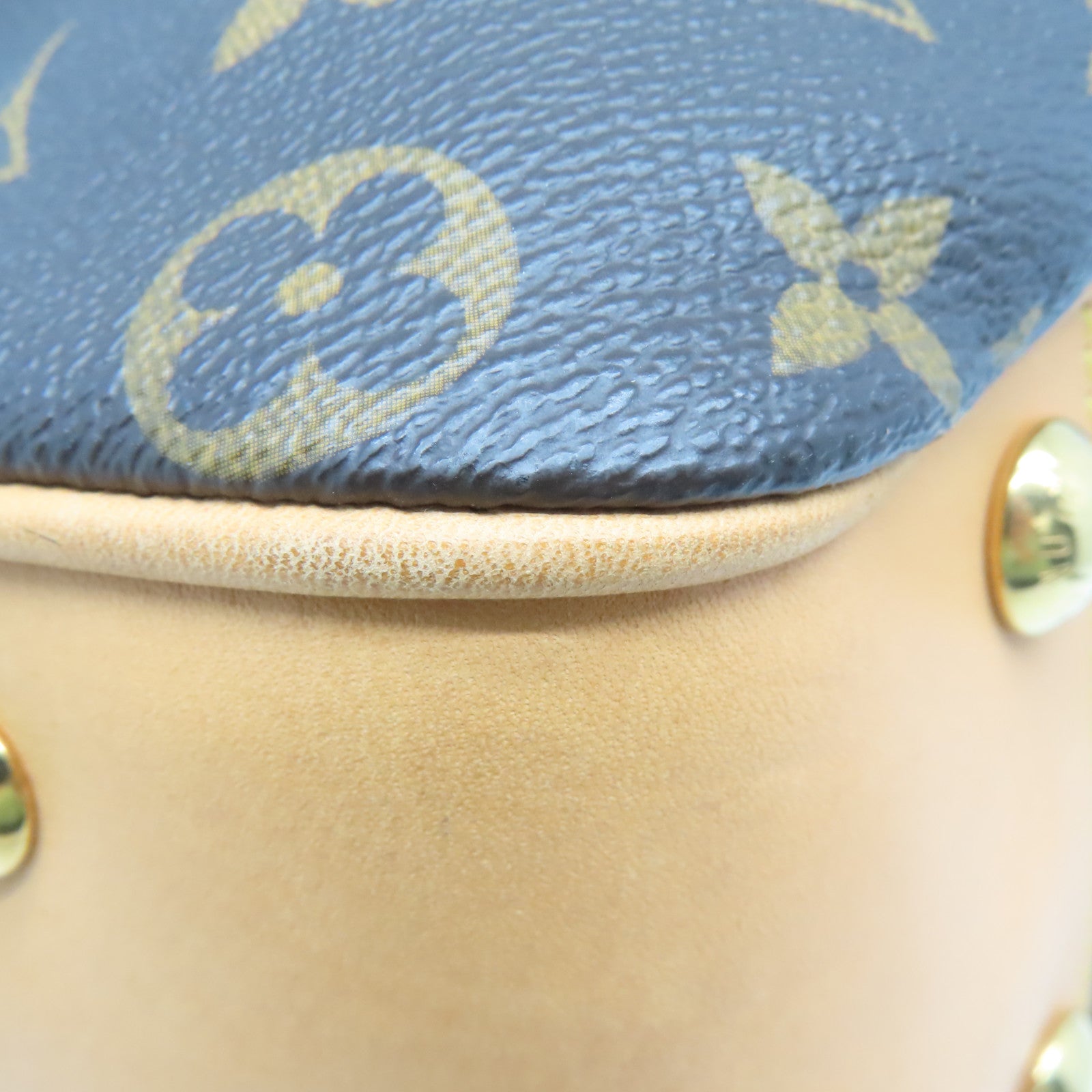 LOUIS VUITTON Monogram Boesi PM金扣手挽袋啡色