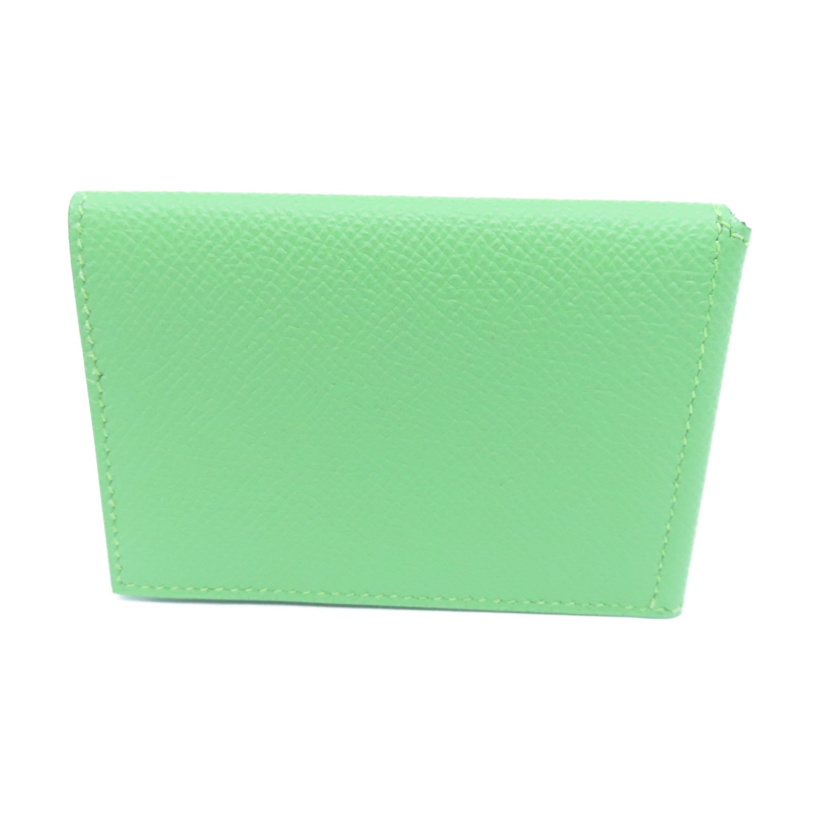 HERMES Epsom皮革Card Case卡片包Vert Criquet綠色