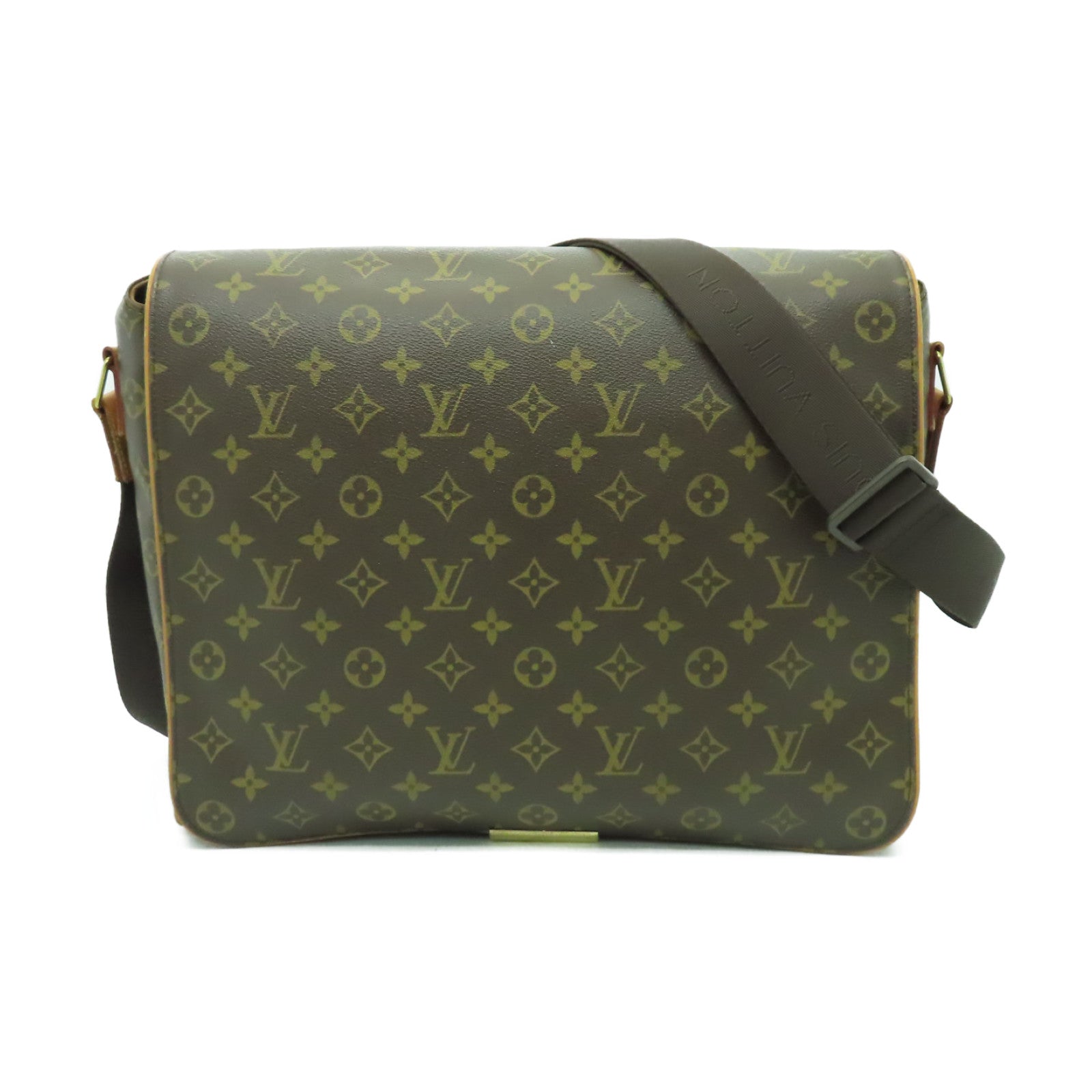 LOUIS VUITTON Monogram Abbeses金扣肩背袋棕色