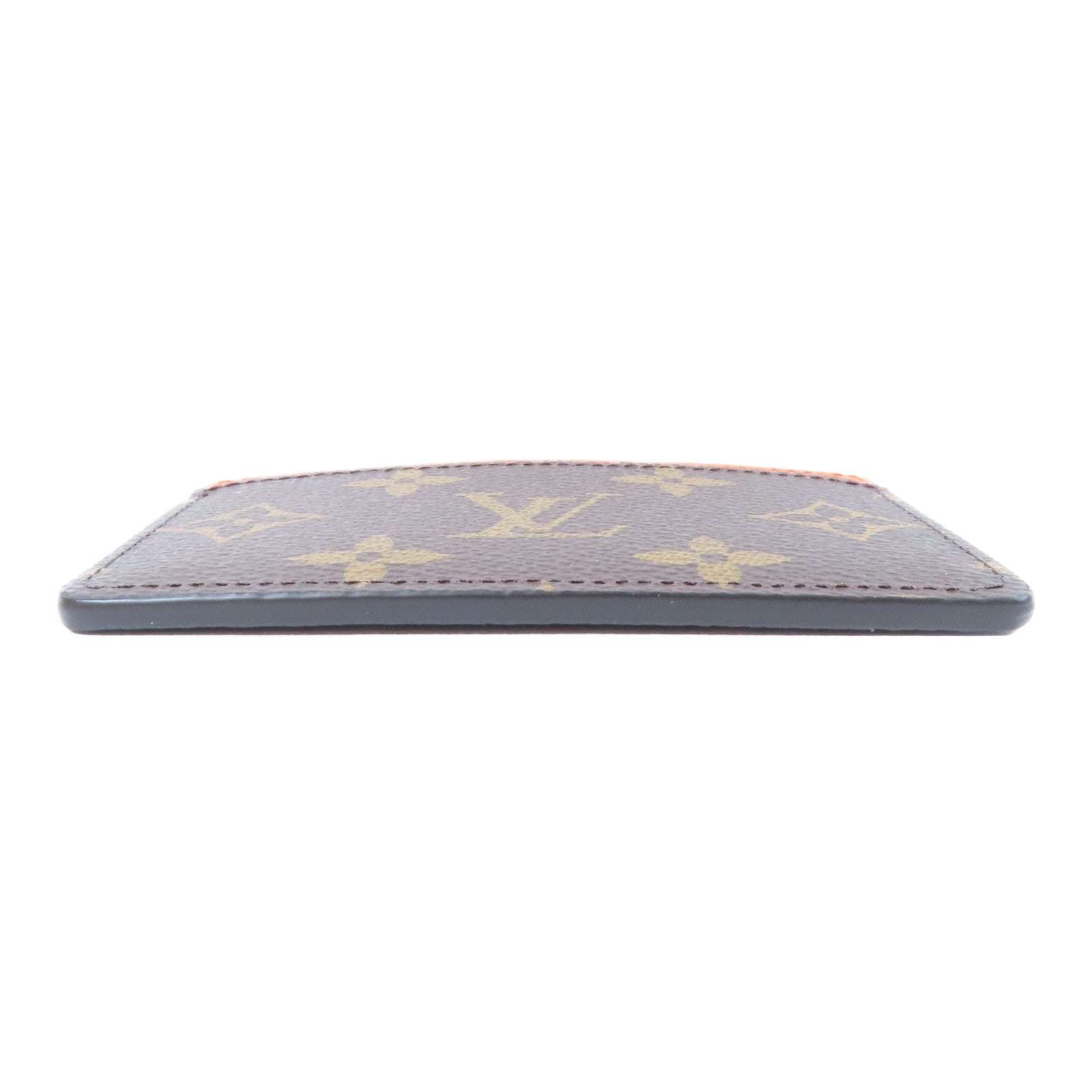 LOUIS VUITTON Monogram Macassar Card Case卡片套啡色/橙色