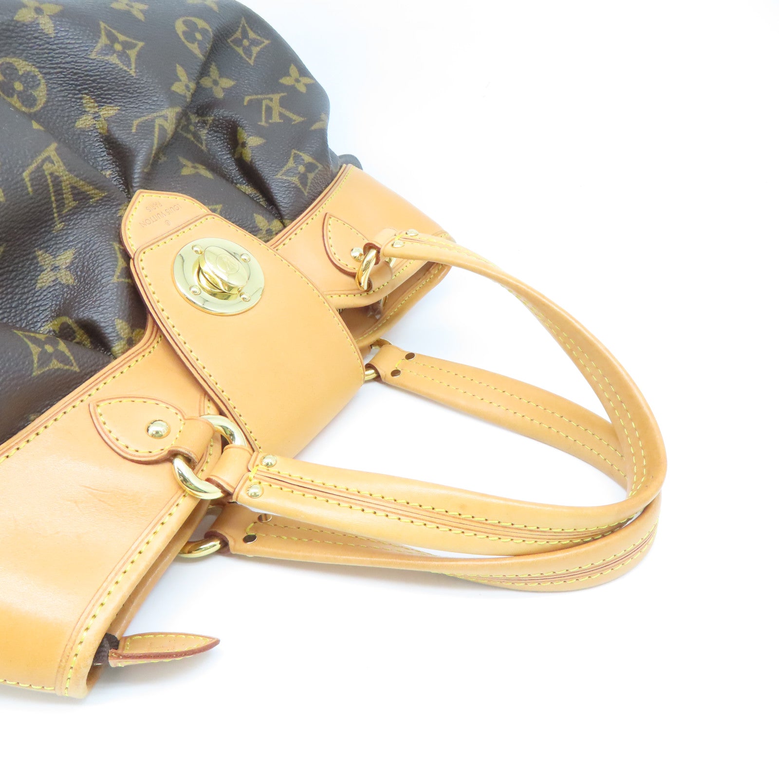 LOUIS VUITTON Monogram Boesi PM金扣手挽袋啡色
