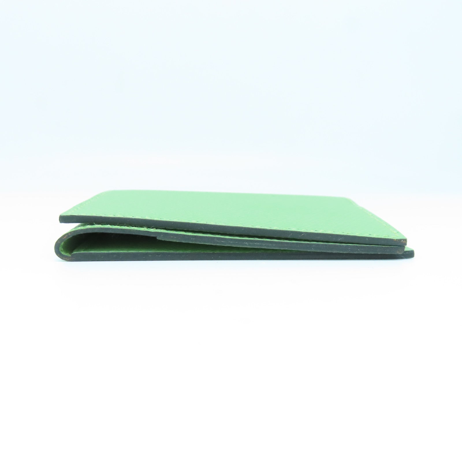 HERMES Epsom皮革Card Case卡片包Vert Criquet綠色