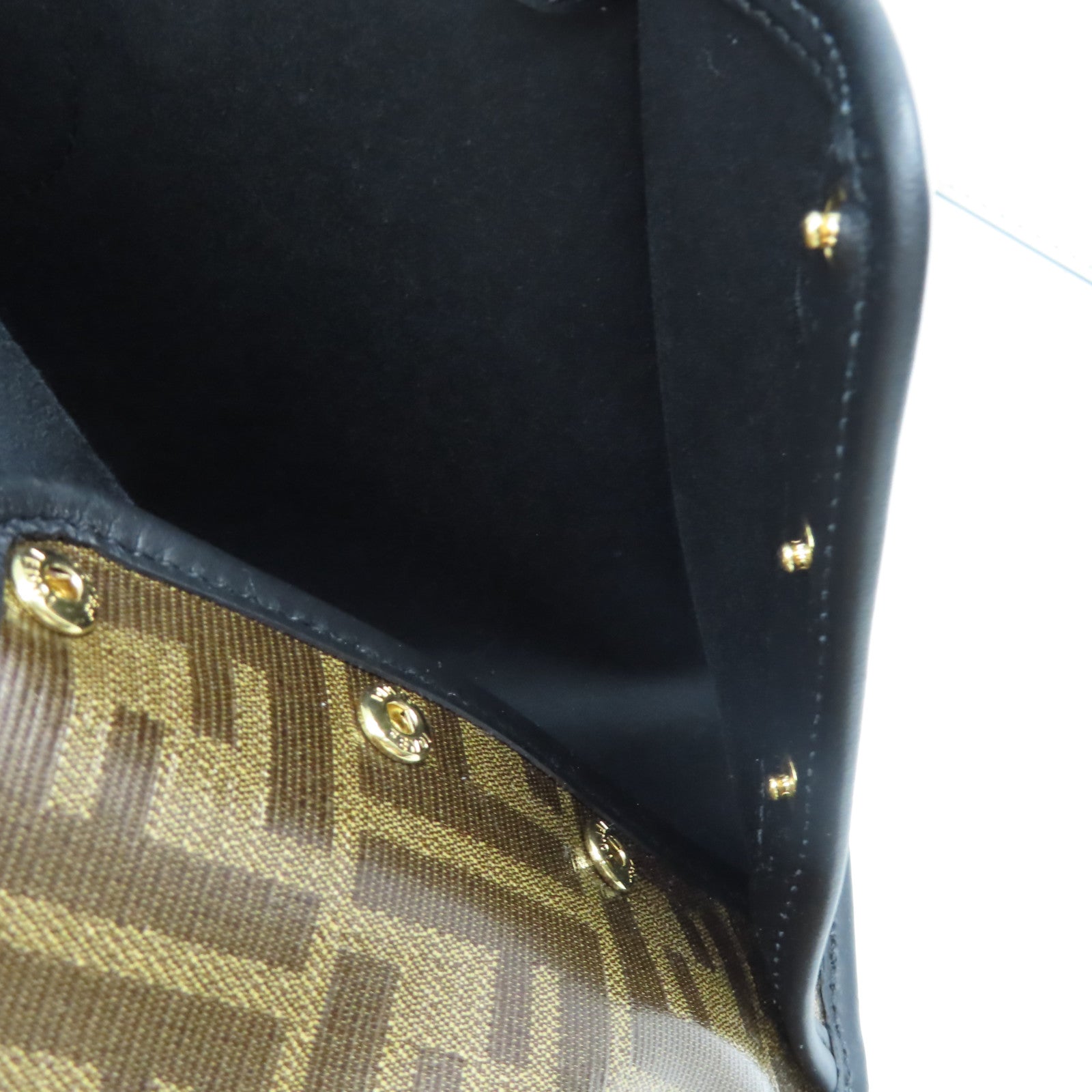 FENDI 塗層帆布Peekaboo Defender Cove Clutch Bag手拿包啡色