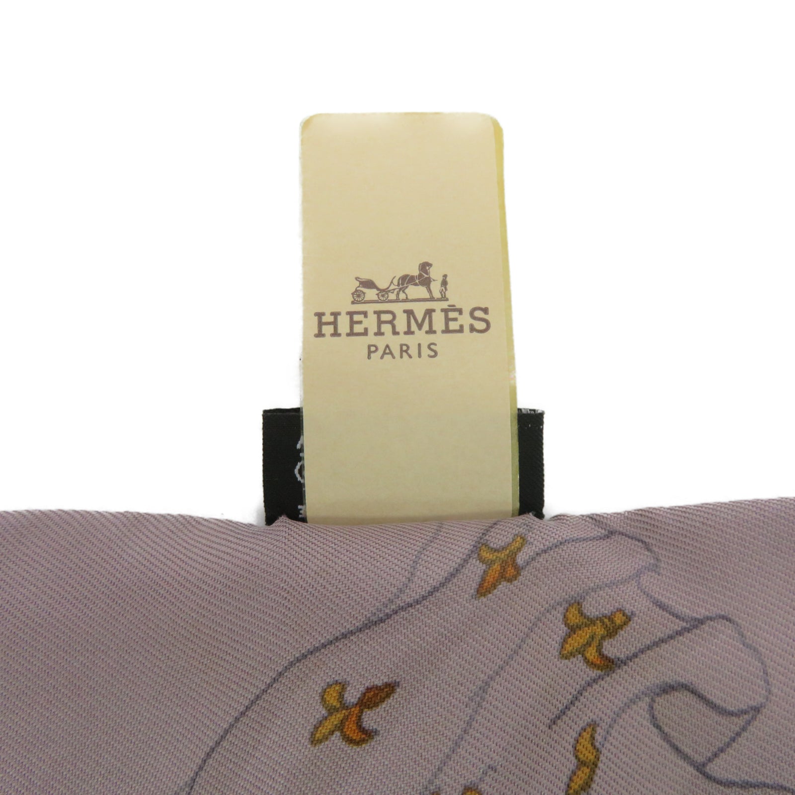 HERMES 【激减优惠】丝质Twilly丝巾棕色