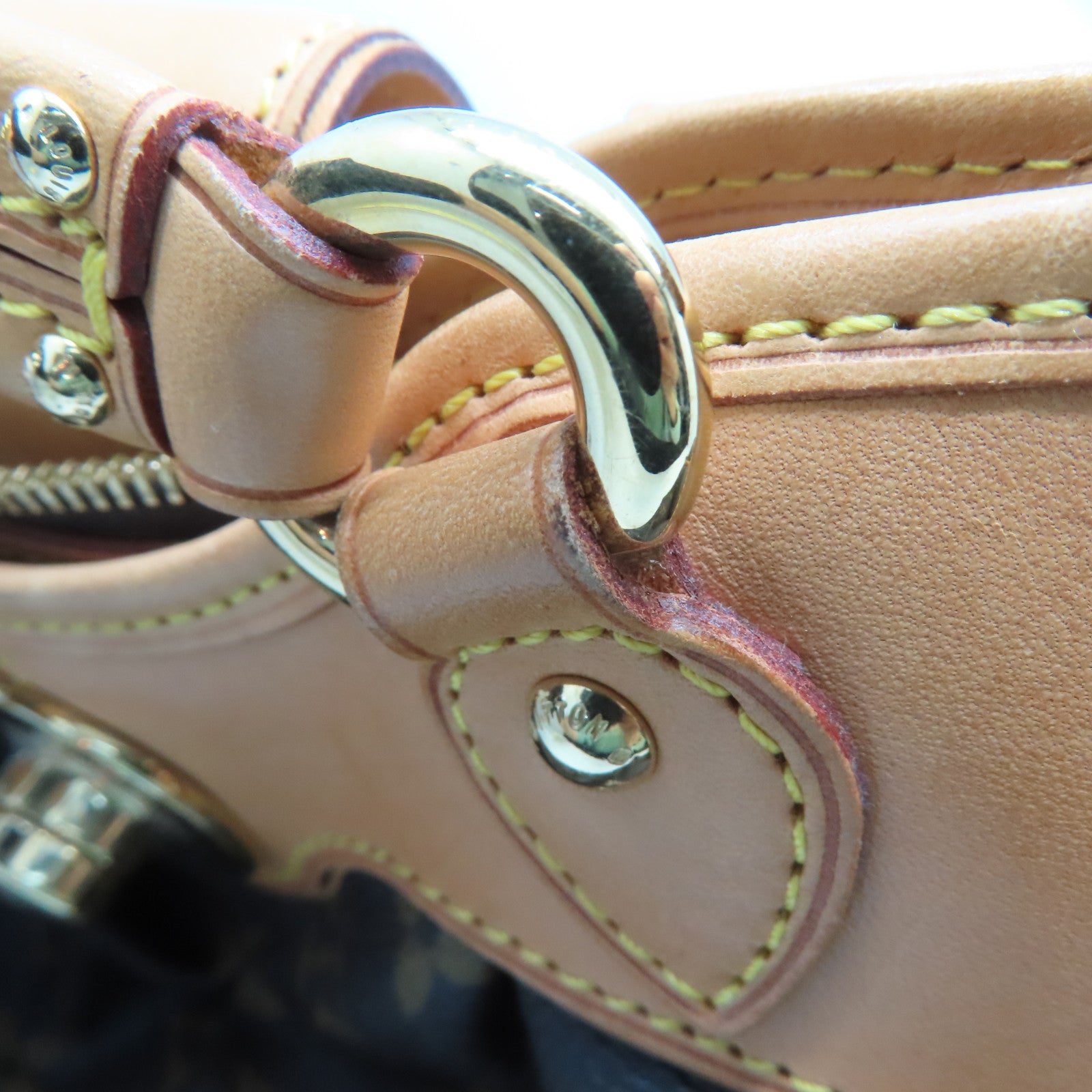 LOUIS VUITTON Monogram Boesi PM金扣手挽袋啡色