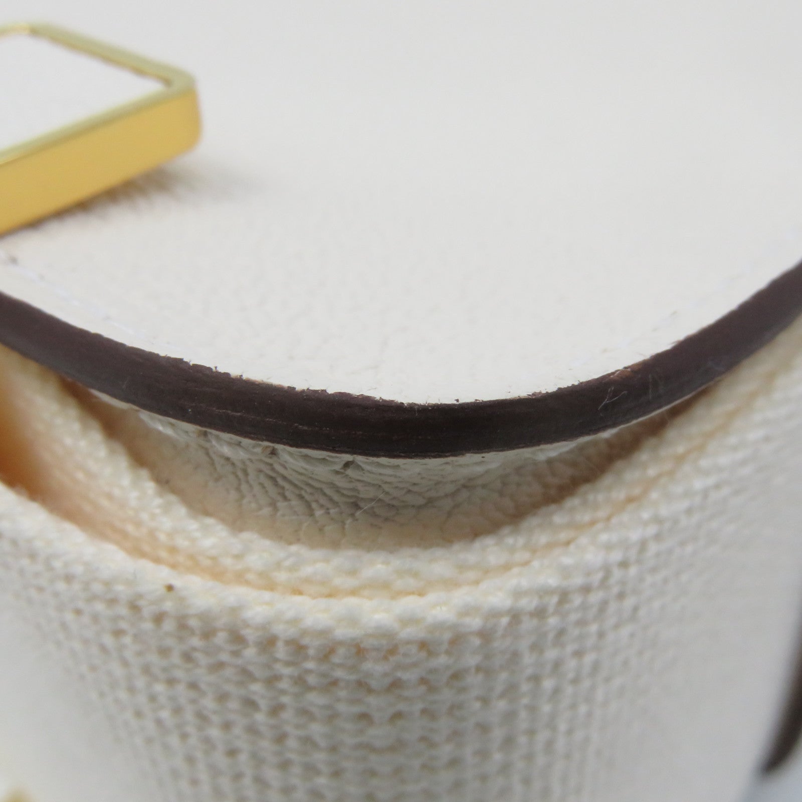 HERMES 【激減優惠】Chevre皮革Geta Shoulder Bag金扣肩背袋Nata米白色