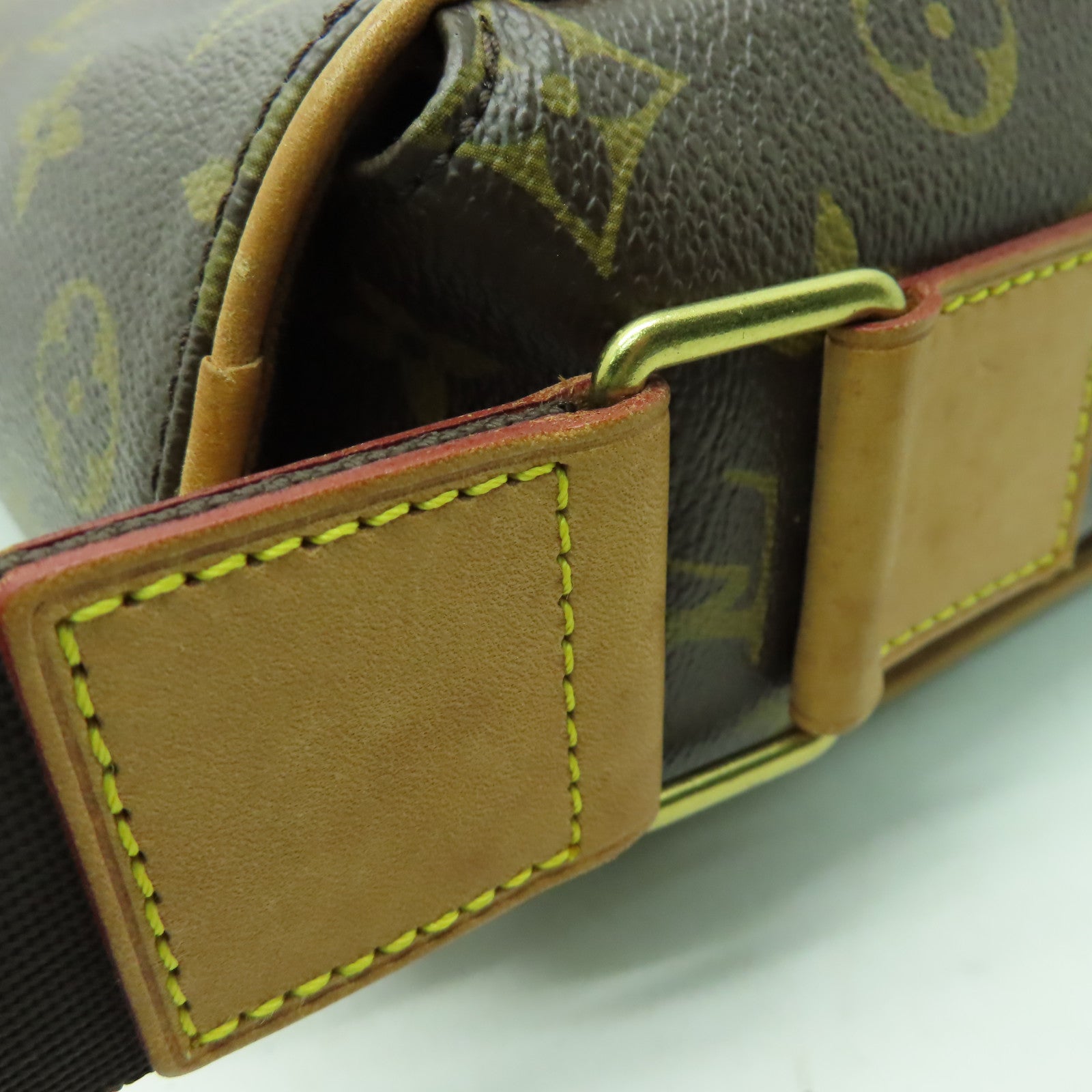 LOUIS VUITTON Monogram Abbeses金扣肩背袋棕色