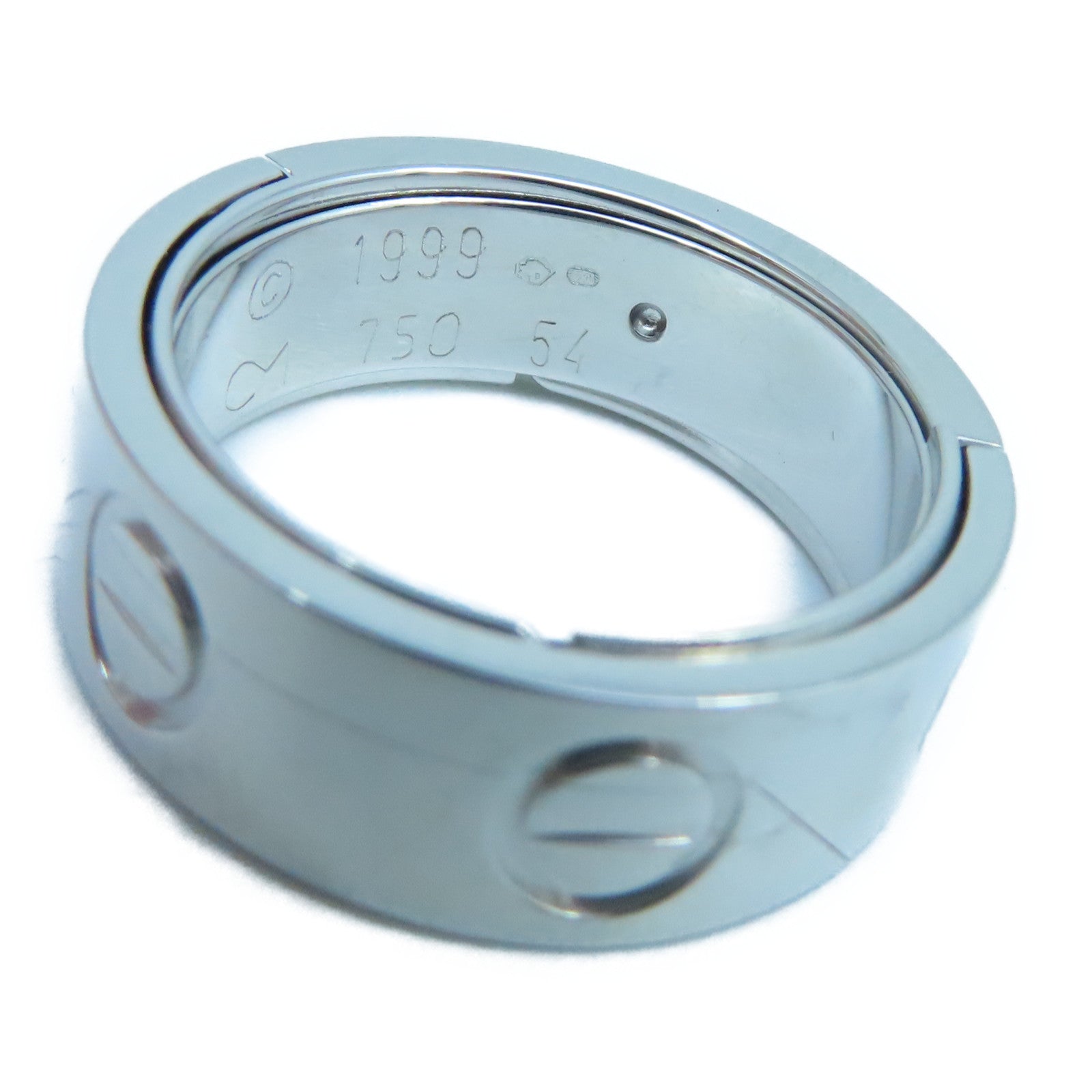 CARTIER 18K白金Astro Love Ring戒指Cartier#54/US#7