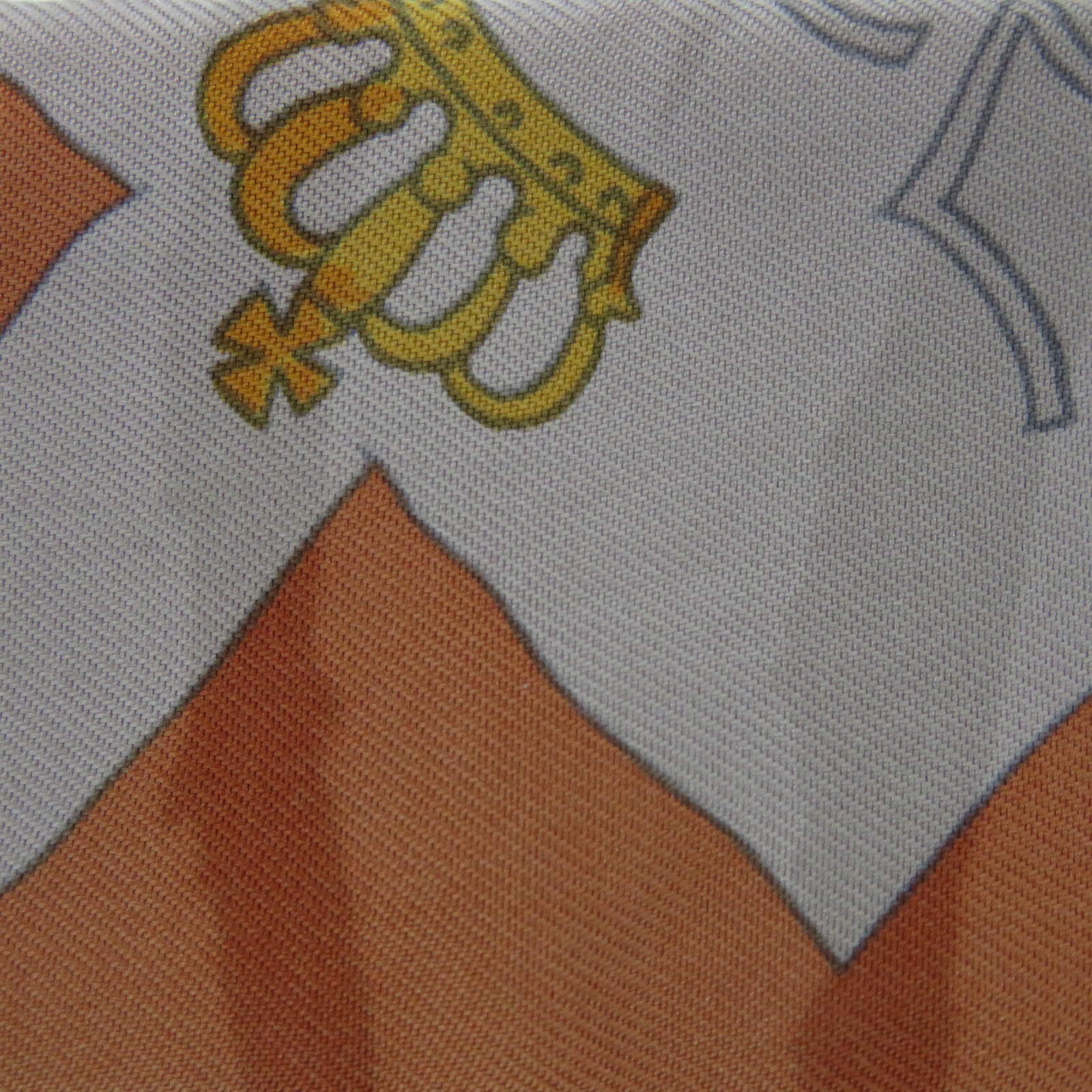 HERMES 【激减优惠】丝质Twilly丝巾棕色