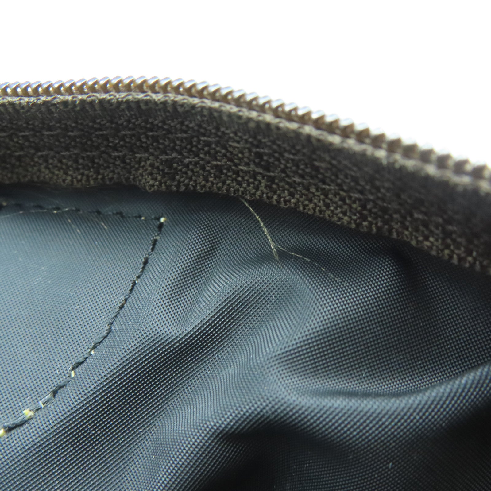 Longchamp 尼龍Shoulder Bag金扣肩背袋綠色/棕色