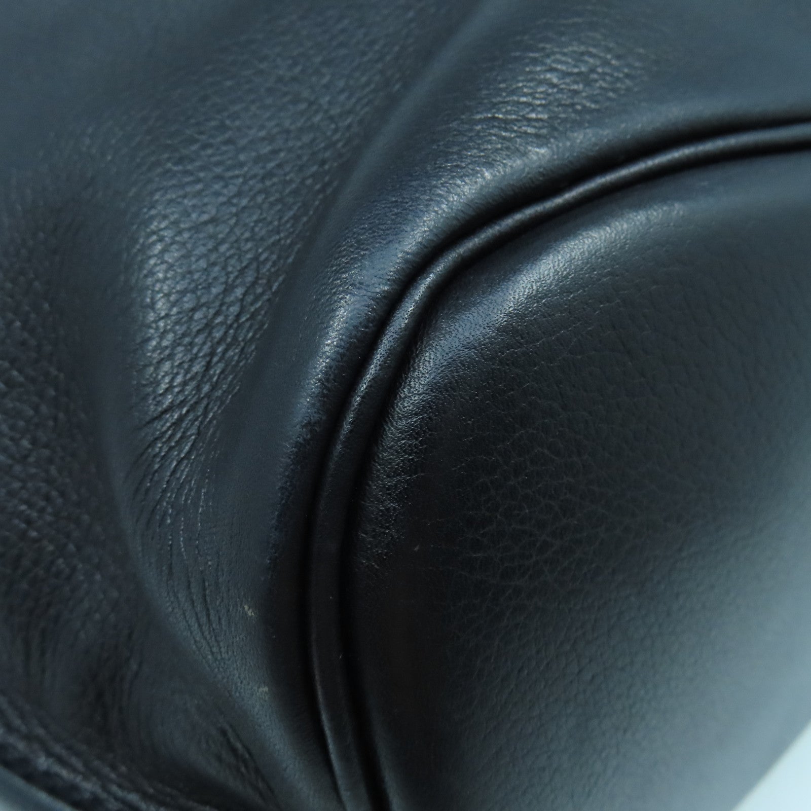 HERMES Evercalf皮革So Kelly銀扣肩背袋黑色