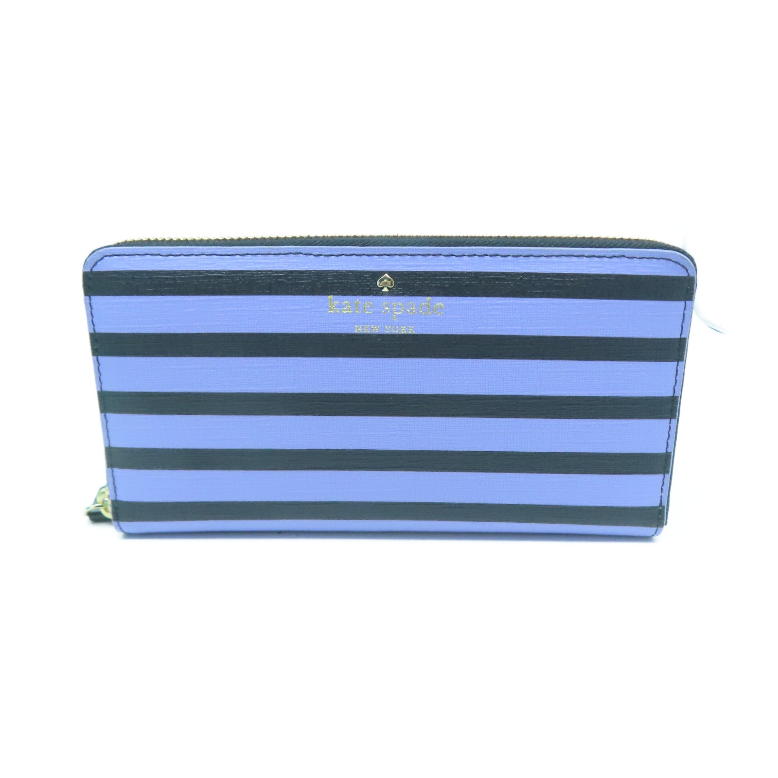 Kate Spade 【激減優惠】牛皮皮革Long Wallet金扣長錢包黑色/藍色