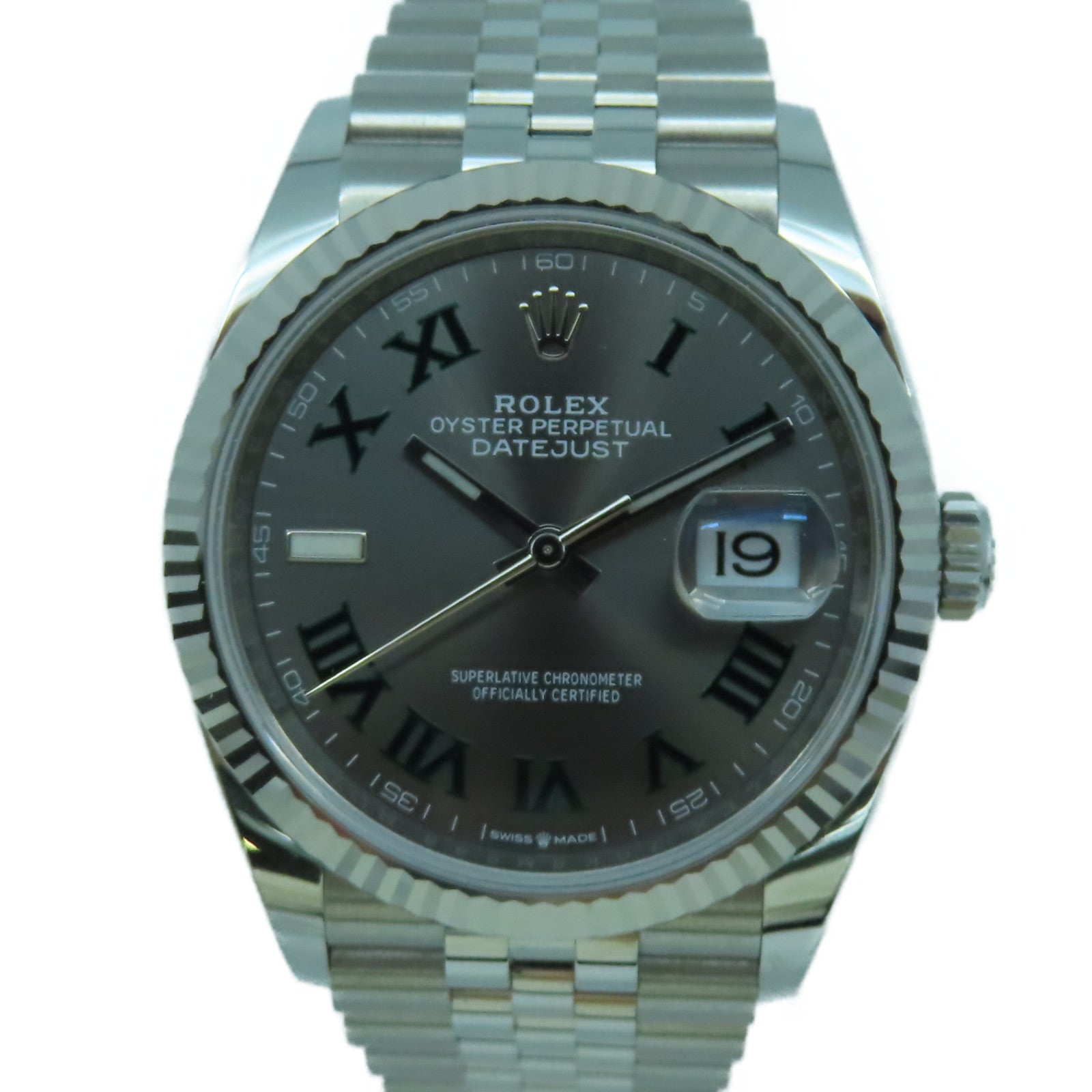 ROLEX Datejust 36mm不鏽鋼手錶自動機芯銀色