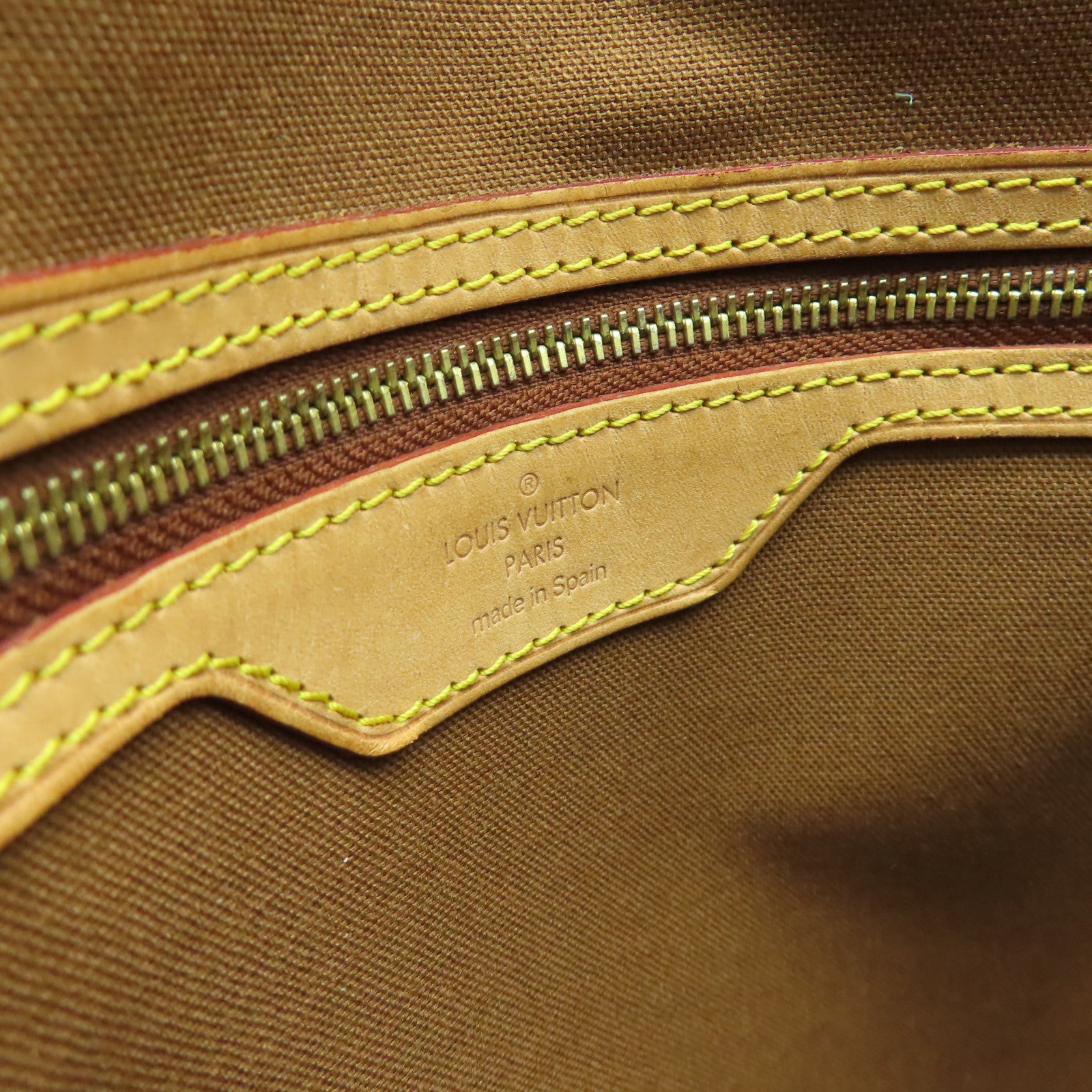 LOUIS VUITTON Monogram Abbeses金扣肩背袋棕色