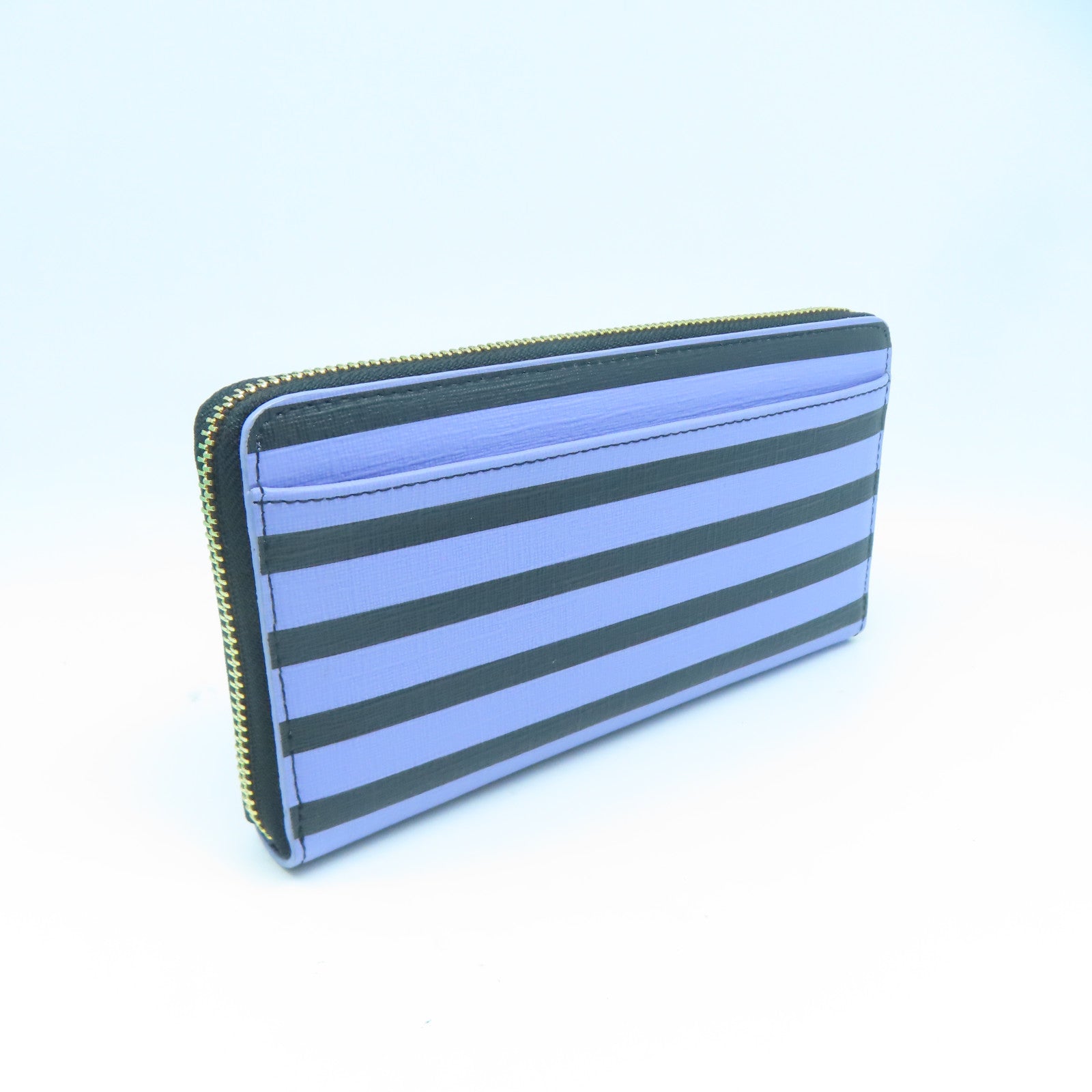 Kate Spade 【激減優惠】牛皮皮革Long Wallet金扣長錢包黑色/藍色