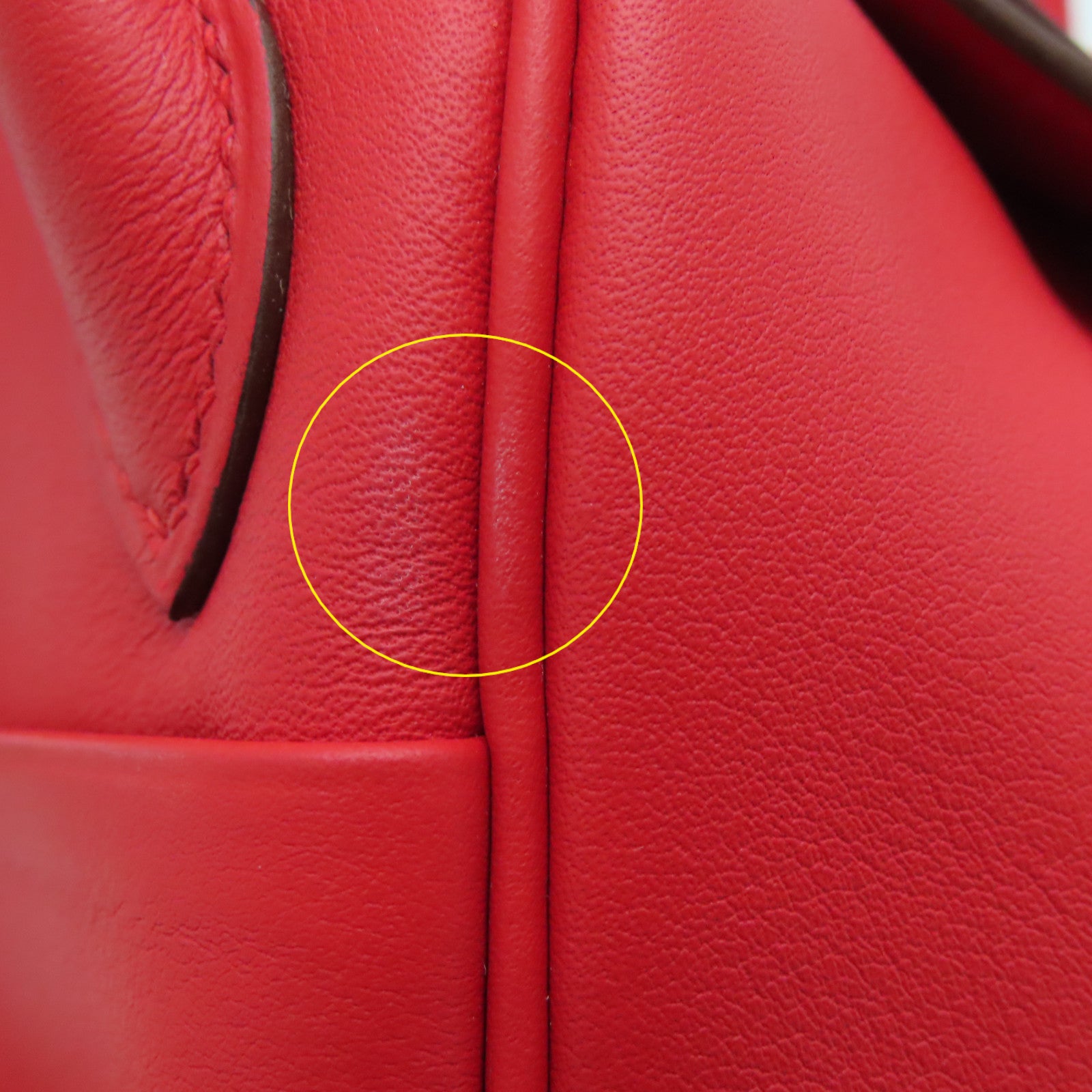 HERMES 【激减优惠】Swift皮革Mini Lindy银扣肩背袋Rose De Coeur红色