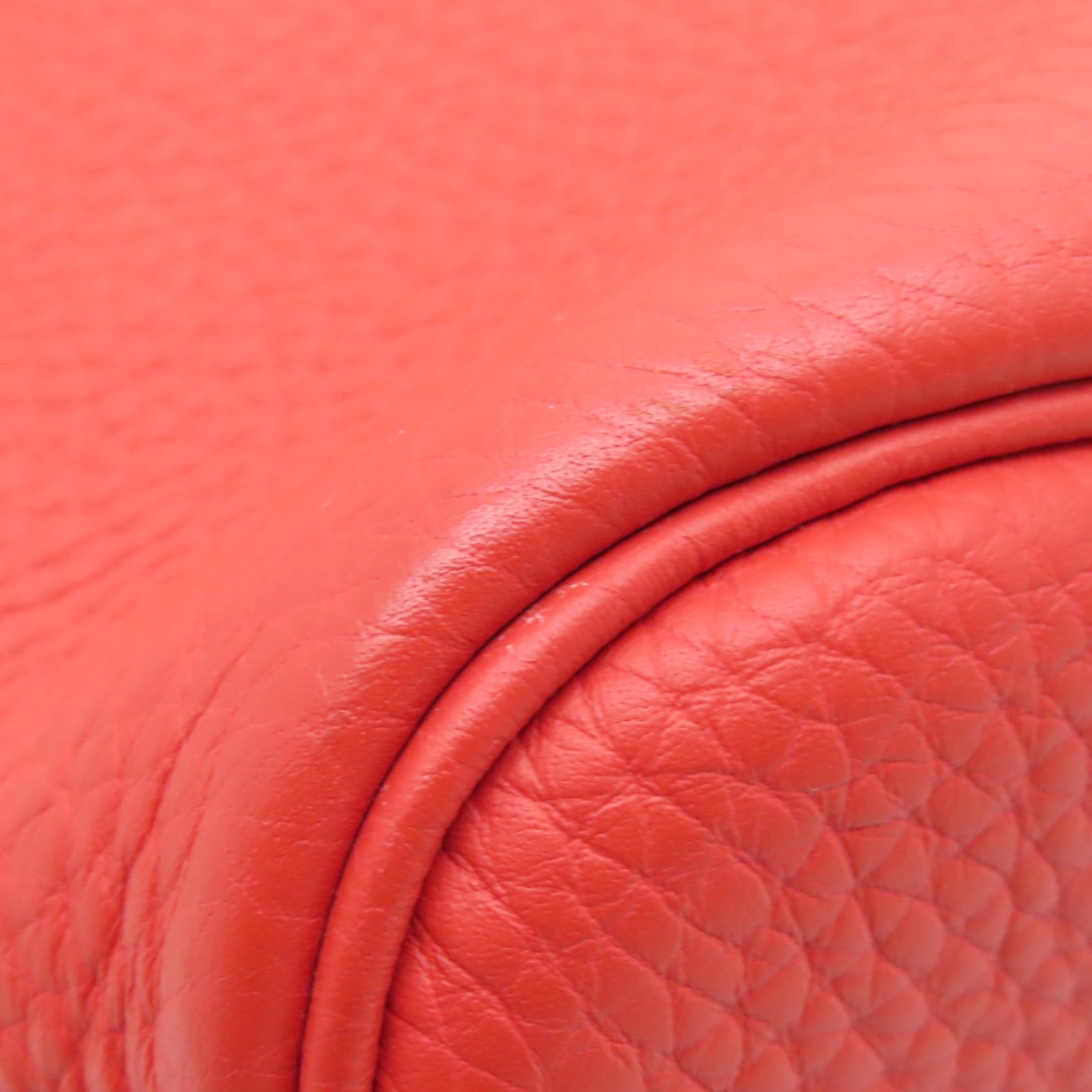 HERMES Taurillon Clemence皮革So Kelly 22銀扣肩背袋牡丹紅色