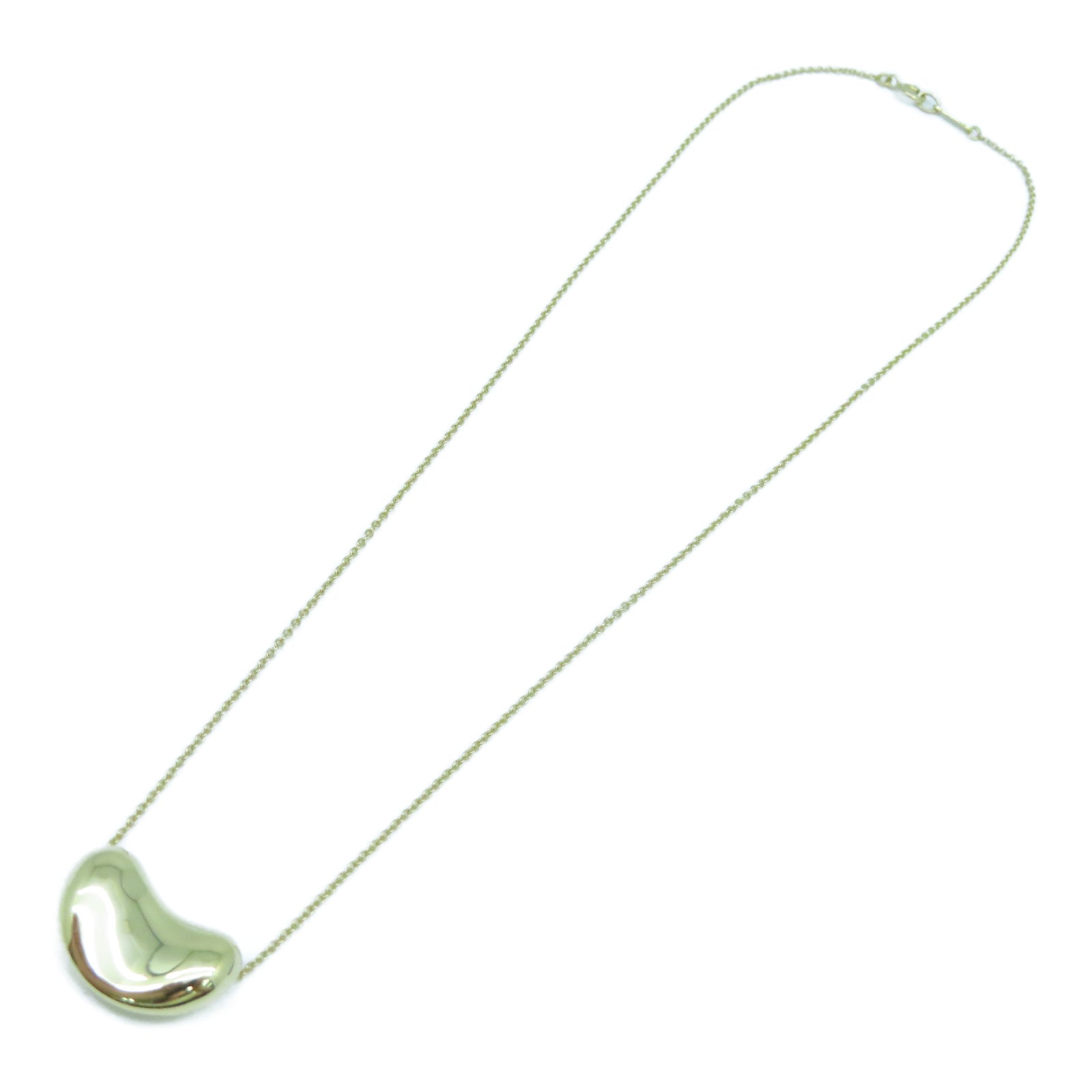 TIFFANY＆CO 18K黃金Bean Necklace 18mm項鍊