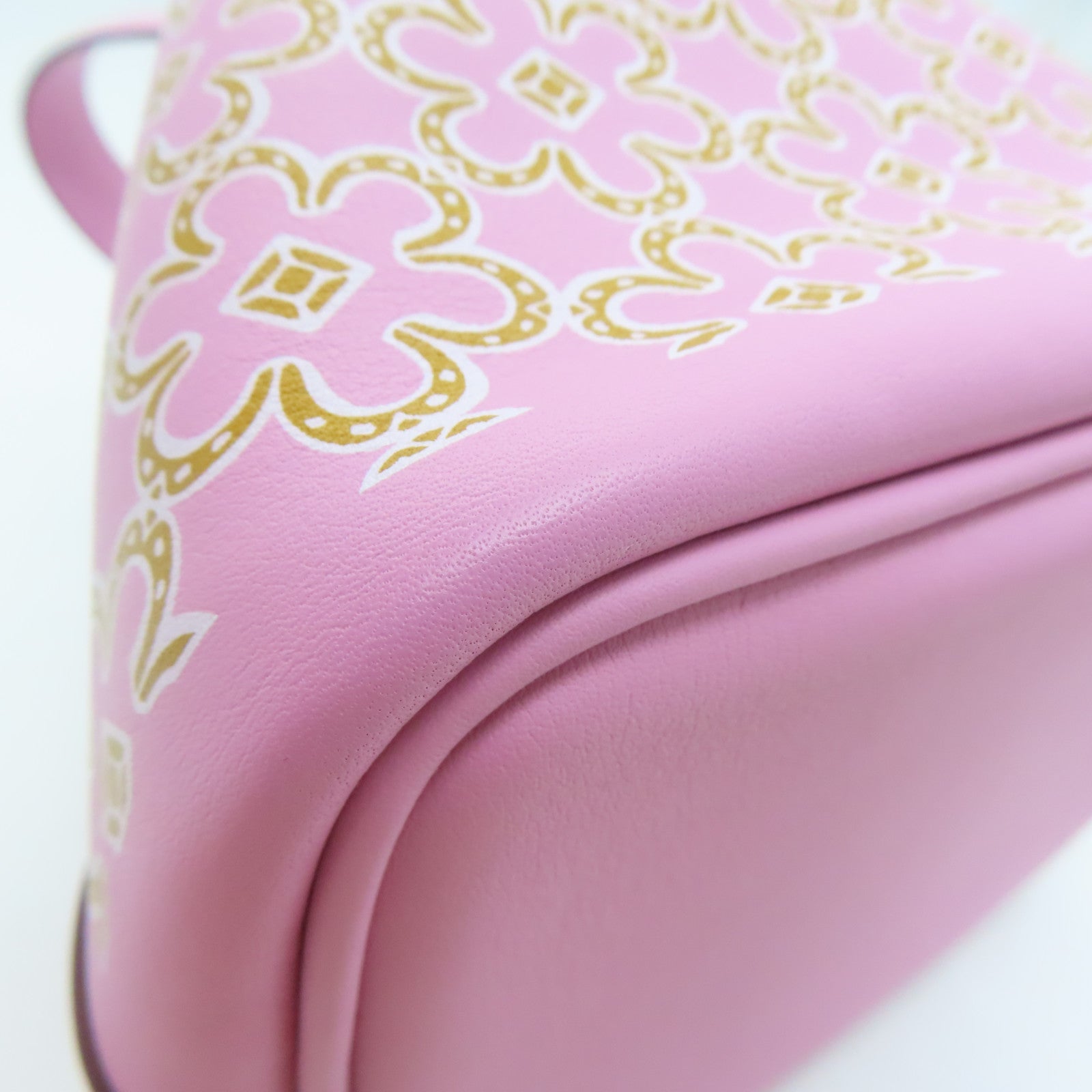 HERMES Swift皮革Micro Picotin Lucky Daisy银扣手挽袋Mauve Sylvestre锦葵紫色