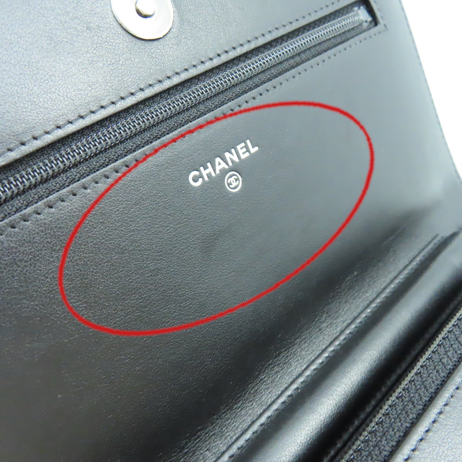 CHANEL 菱格Caviar皮革WOC Wallet On Chain Shoulder Bag銀扣鏈帶肩帶袋黑色