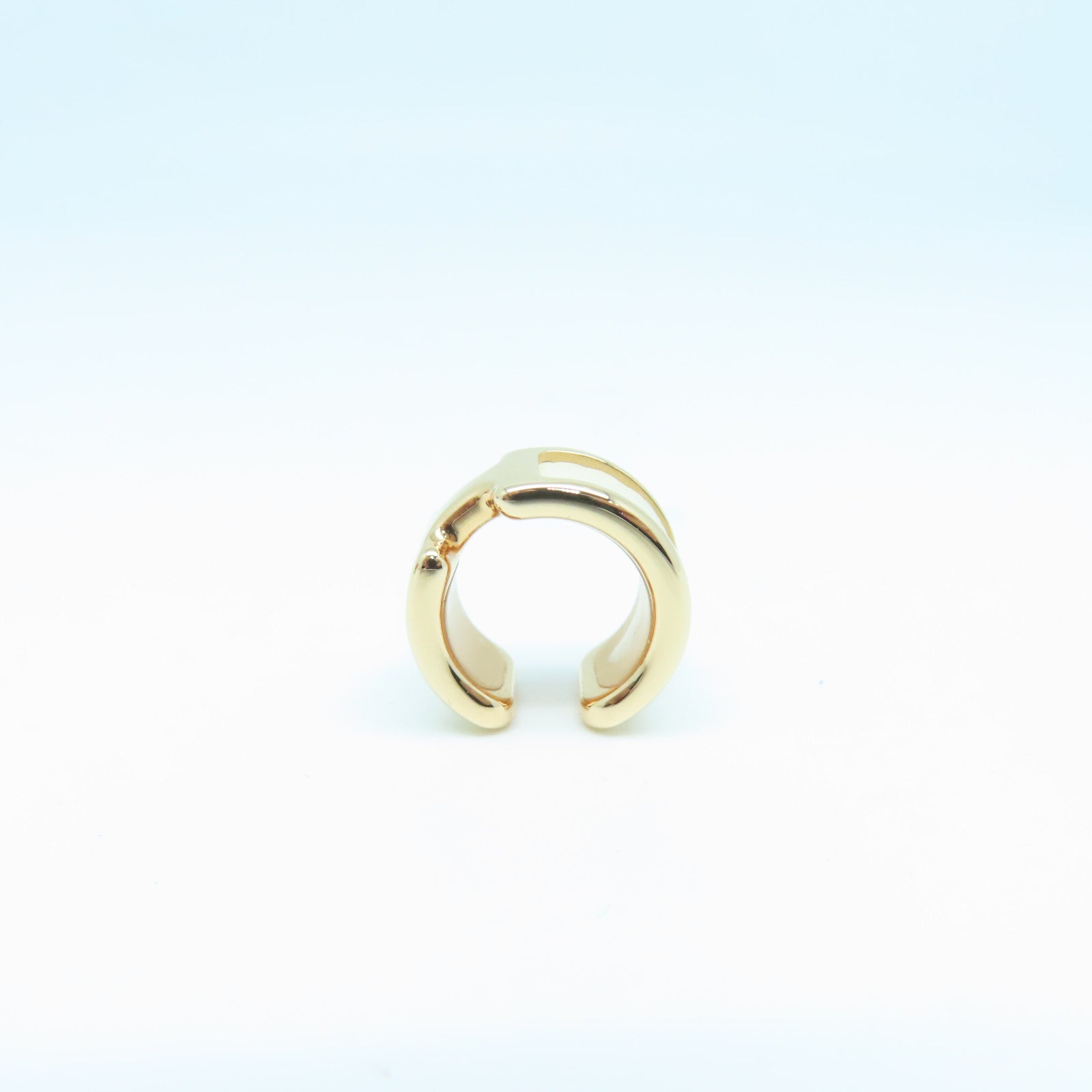 HERMES 金屬Olympe Ear Cuff耳骨夾/耳環金色/Nata色