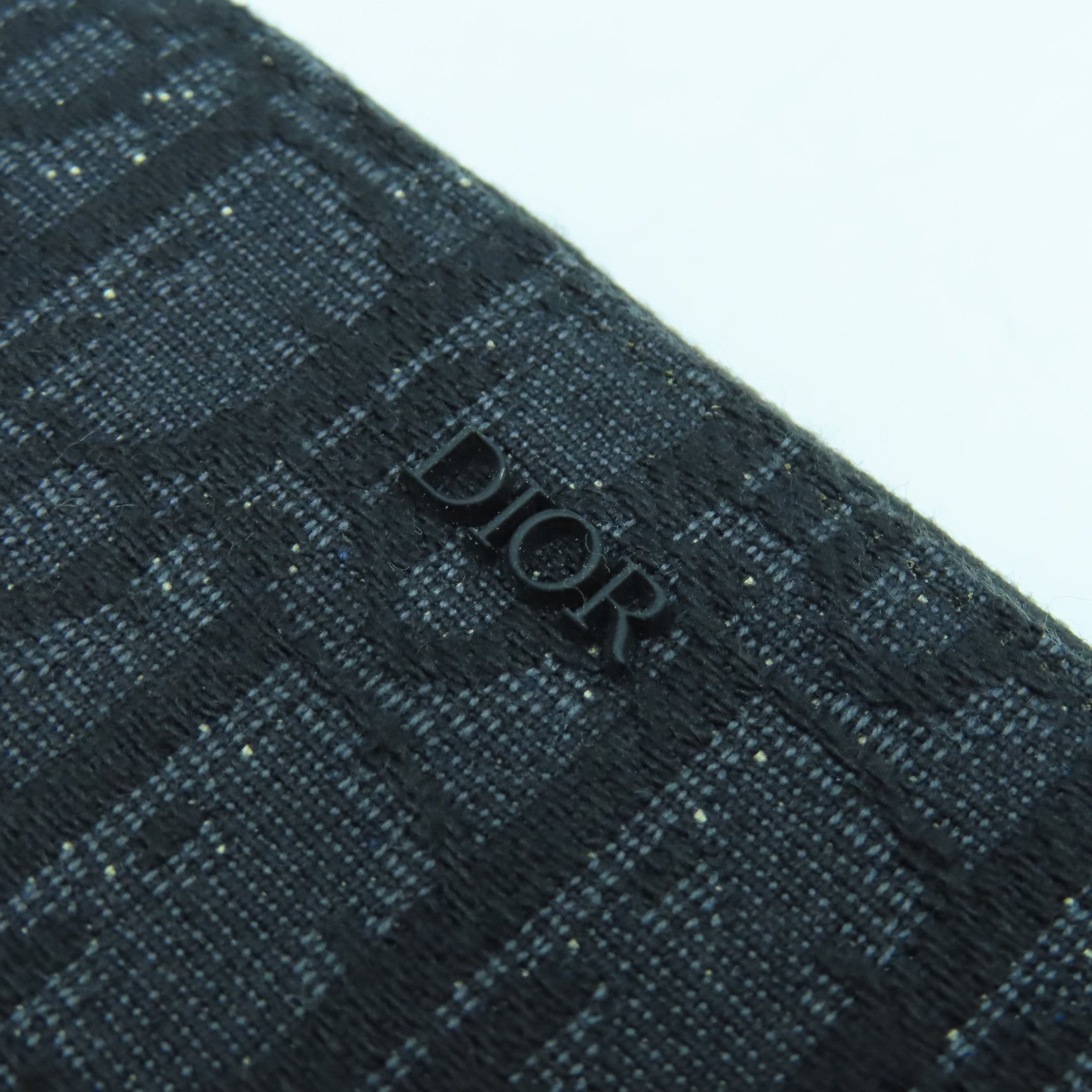 Dior 帆布Coin Purse銀扣零錢包黑色