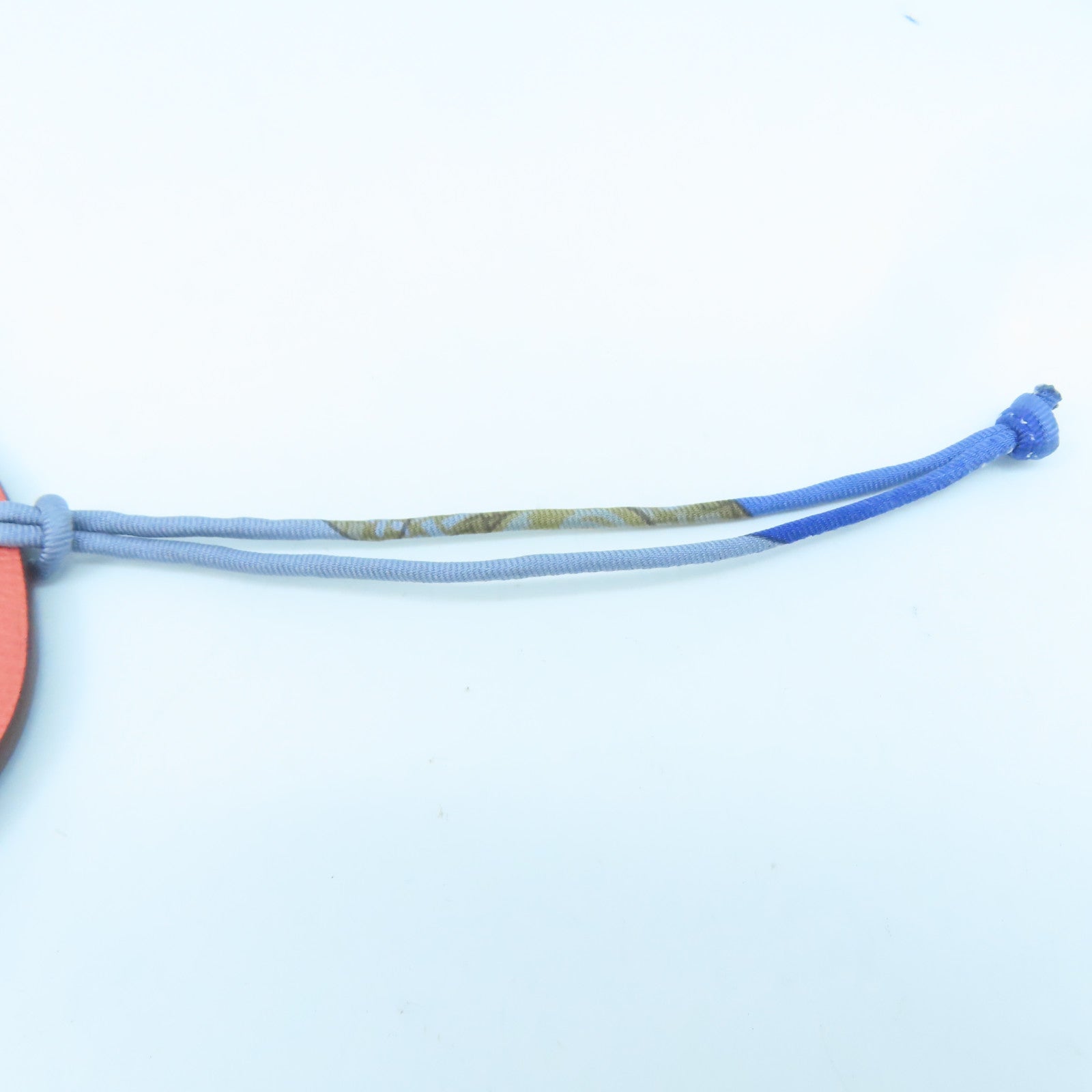 HERMES Epsom皮革Petit H Dolphin Charm掛飾粉紅色/藍色