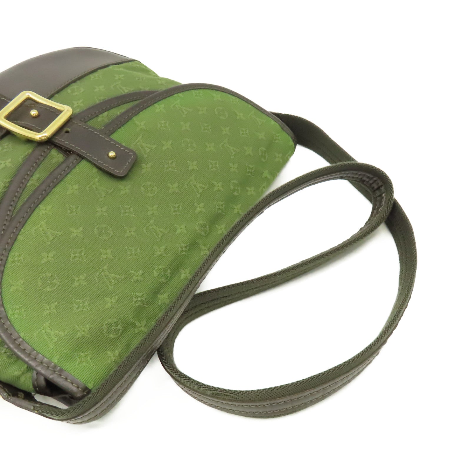 LOUIS VUITTON 【激減優惠】Monogram Mini Berangene Shoulder Bag肩背袋綠色/啡色