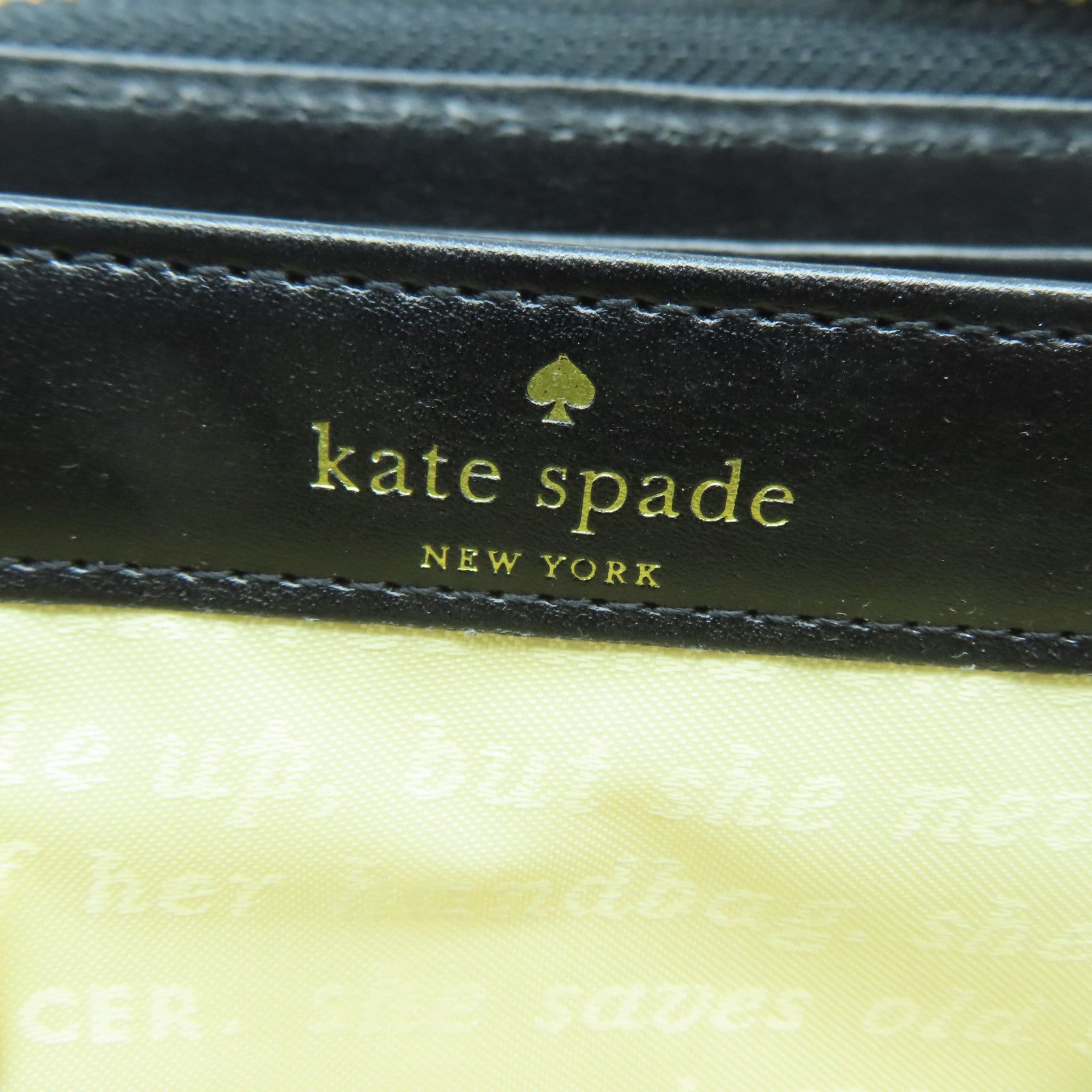 Kate Spade 【激減優惠】牛皮皮革Long Wallet金扣長錢包黑色/藍色