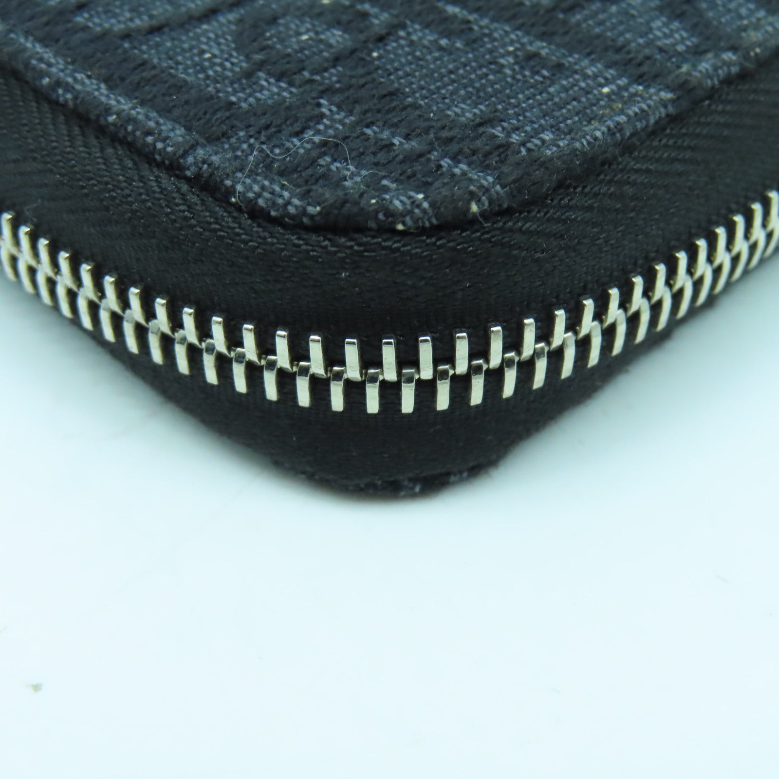 Dior 帆布Coin Purse銀扣零錢包黑色