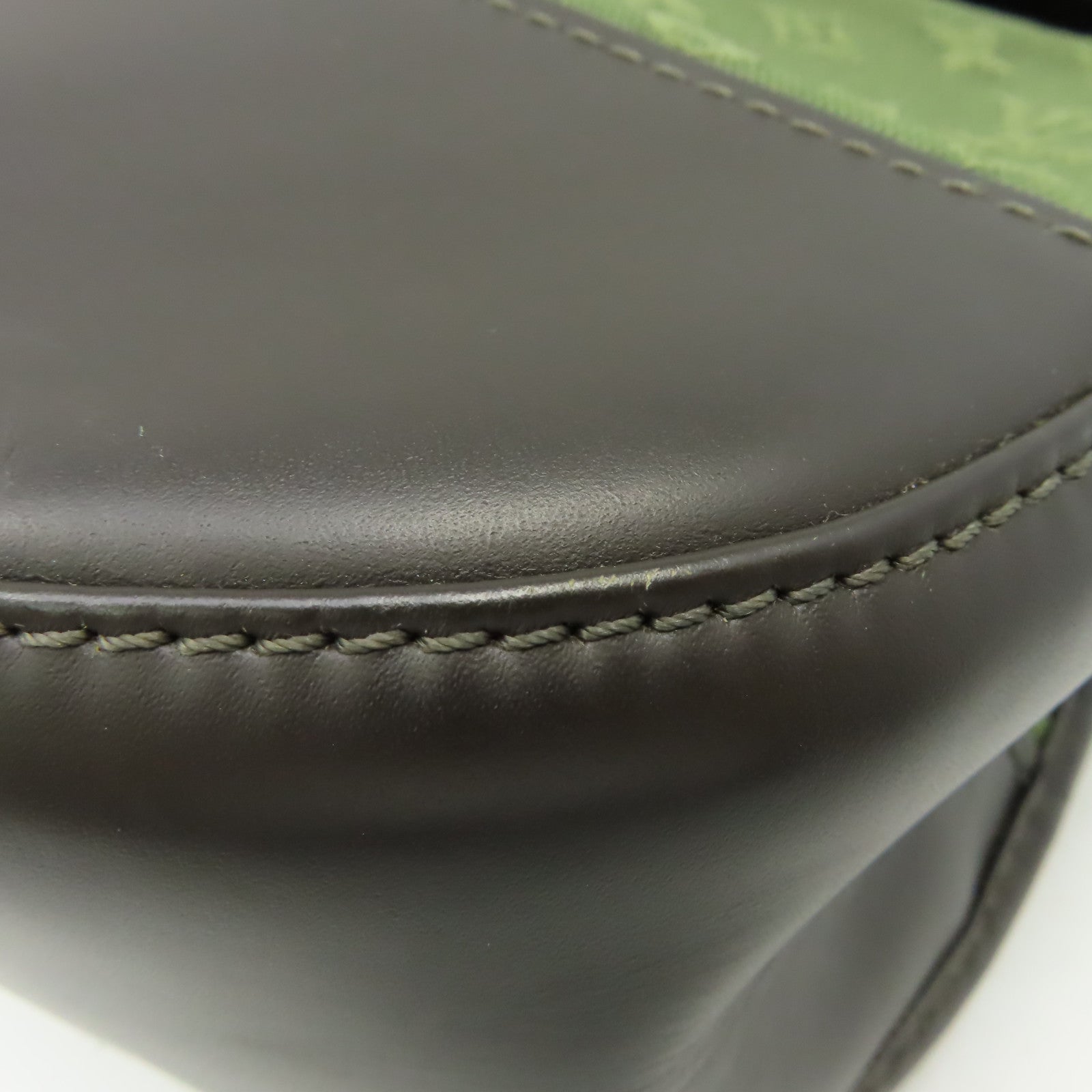 LOUIS VUITTON 【激減優惠】Monogram Mini Berangene Shoulder Bag肩背袋綠色/啡色