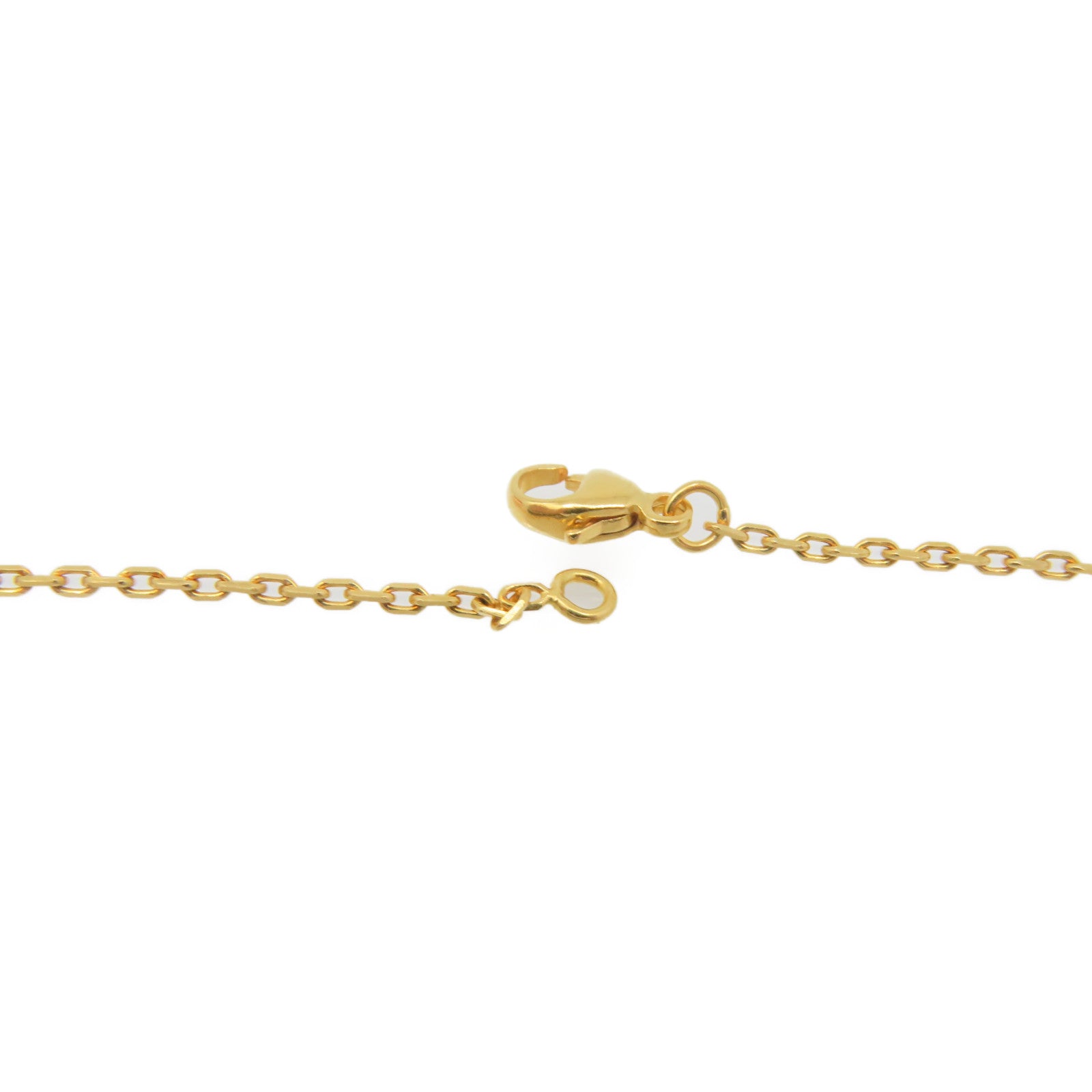 HERMES Metal Mini Pop H Necklace Chai Grey/Gold