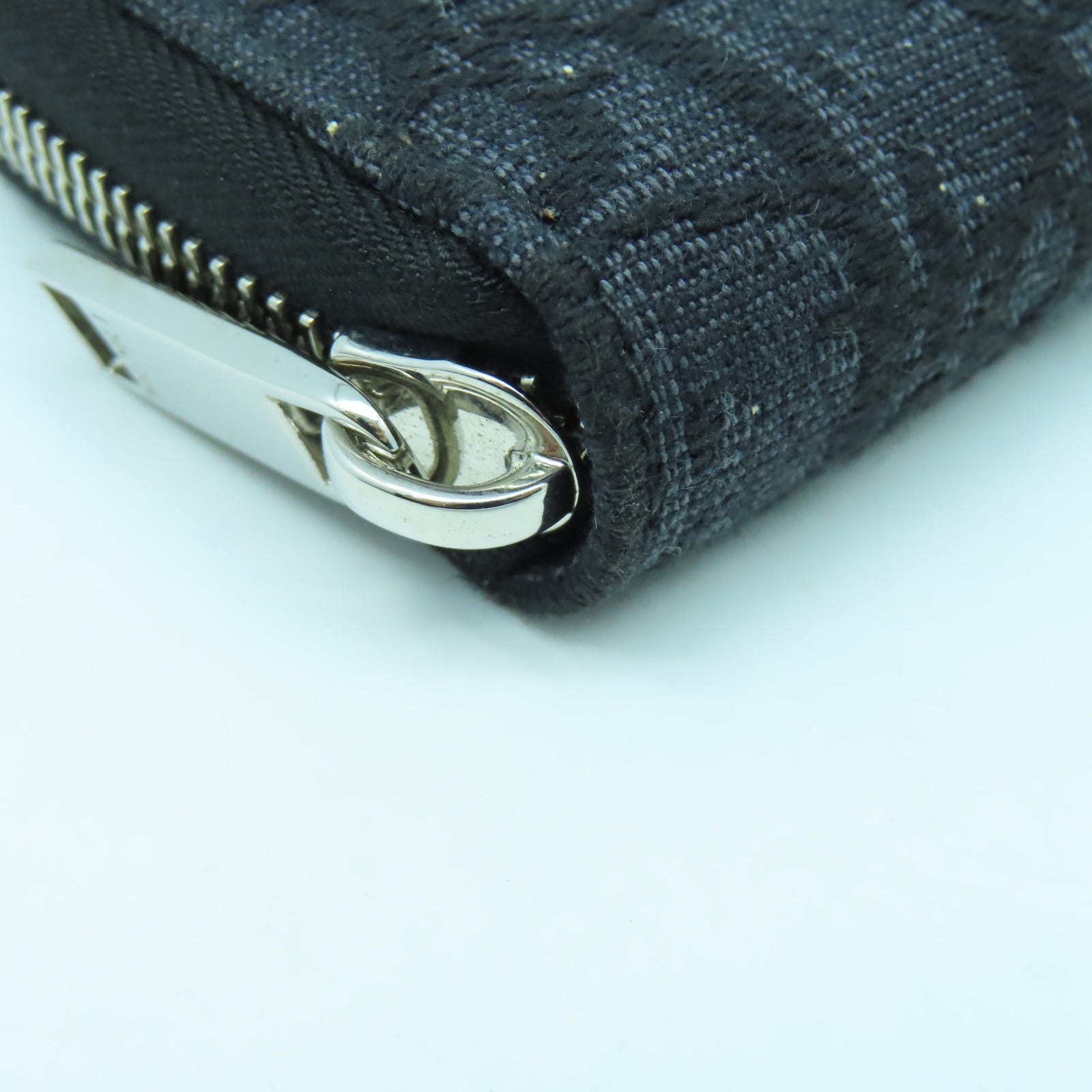 Dior 帆布Coin Purse銀扣零錢包黑色