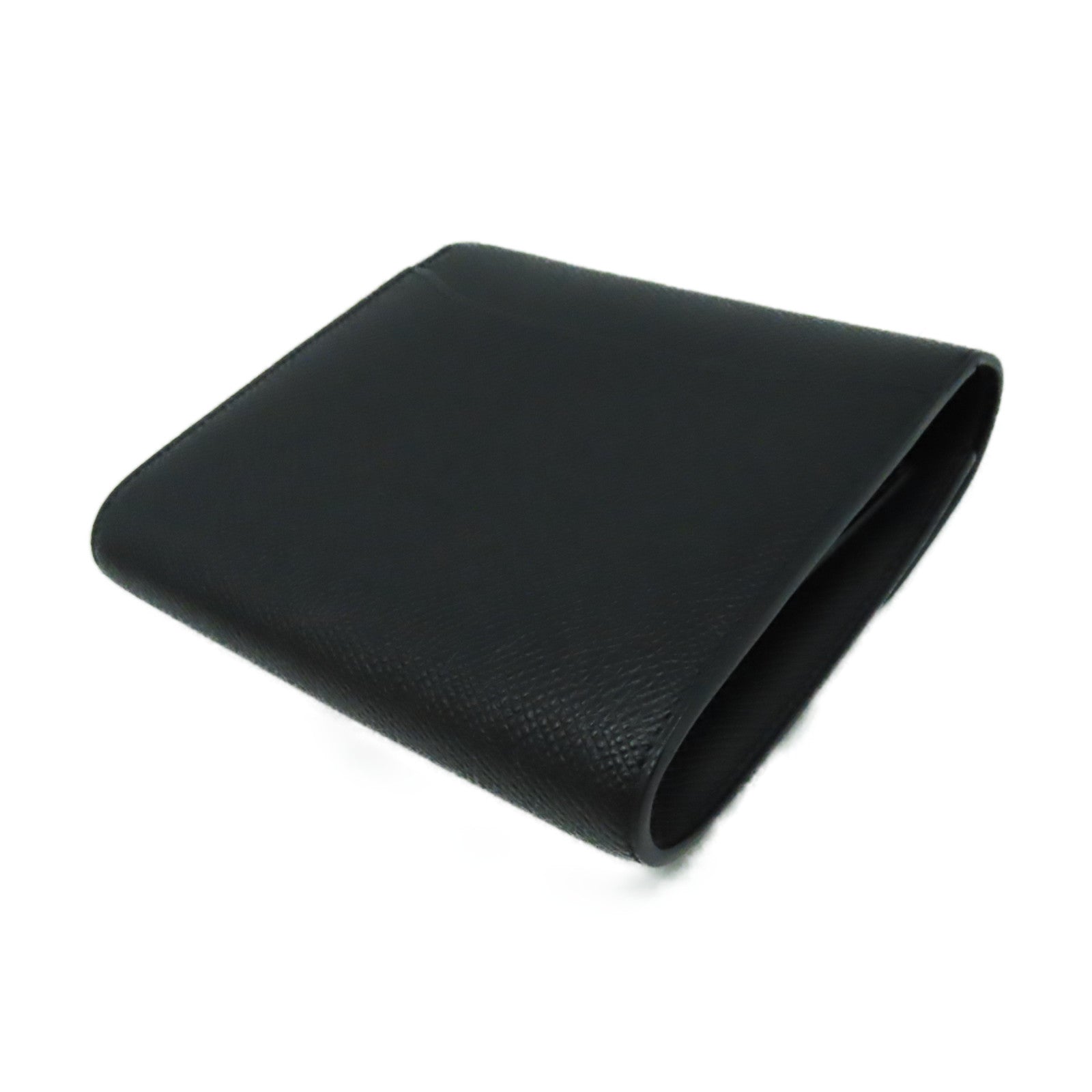 HERMES Epsom皮革Constance Wallet金扣短錢包Noir黑色