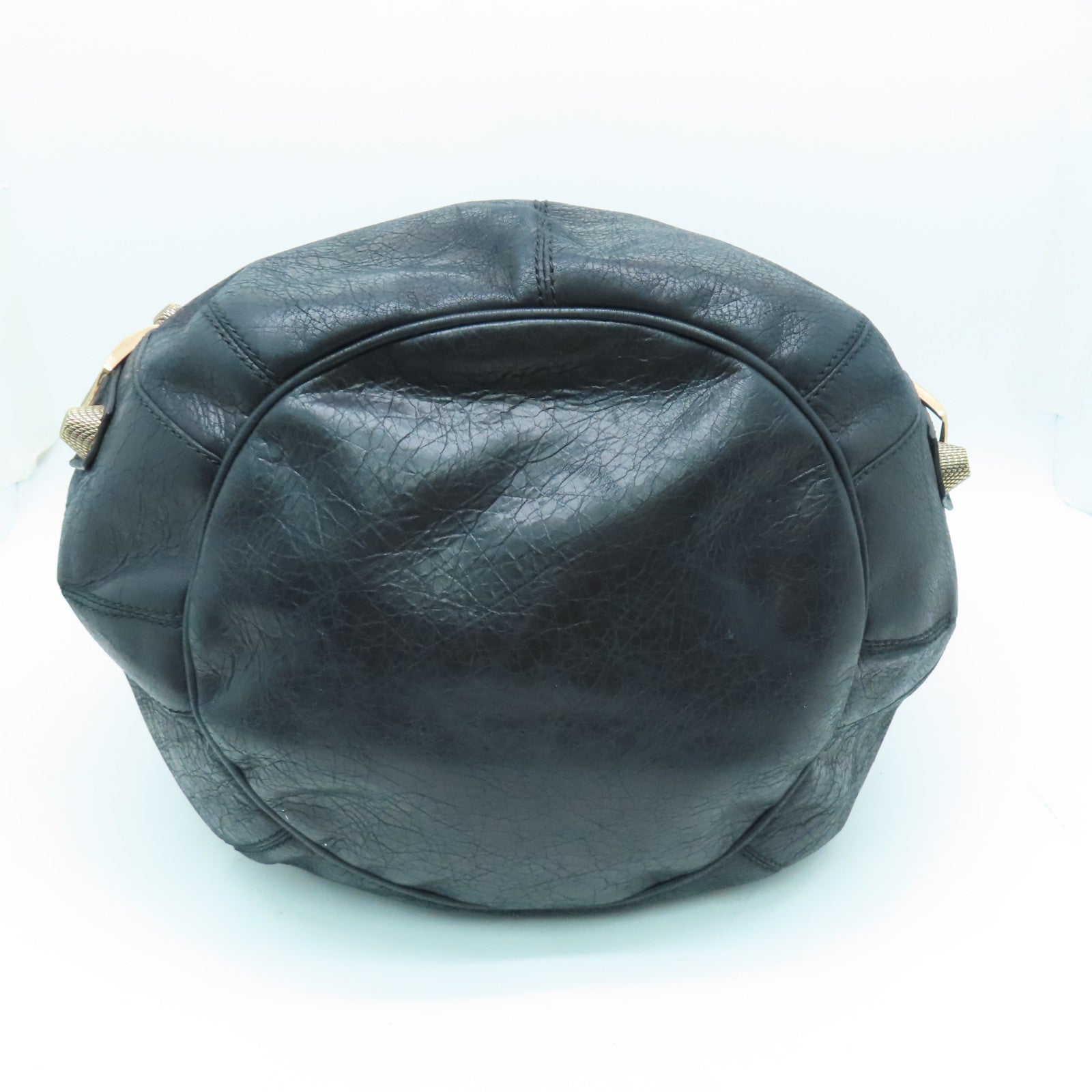 BALENCIAGA 羊皮皮革Shoulder Bag金扣手挽肩背两用袋黑色