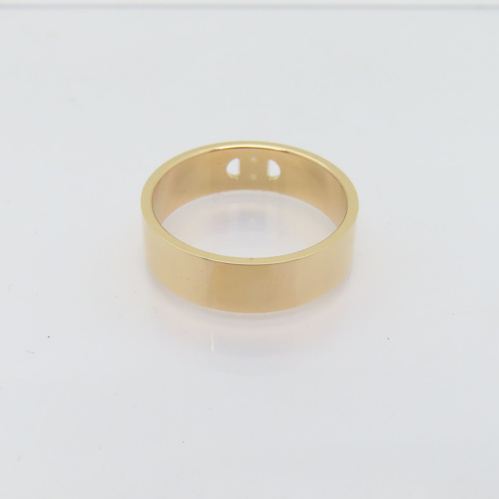 HERMES 18K玫瑰金H D Ancre Ring 0.07ct戒指US#7.5/Hermes#56