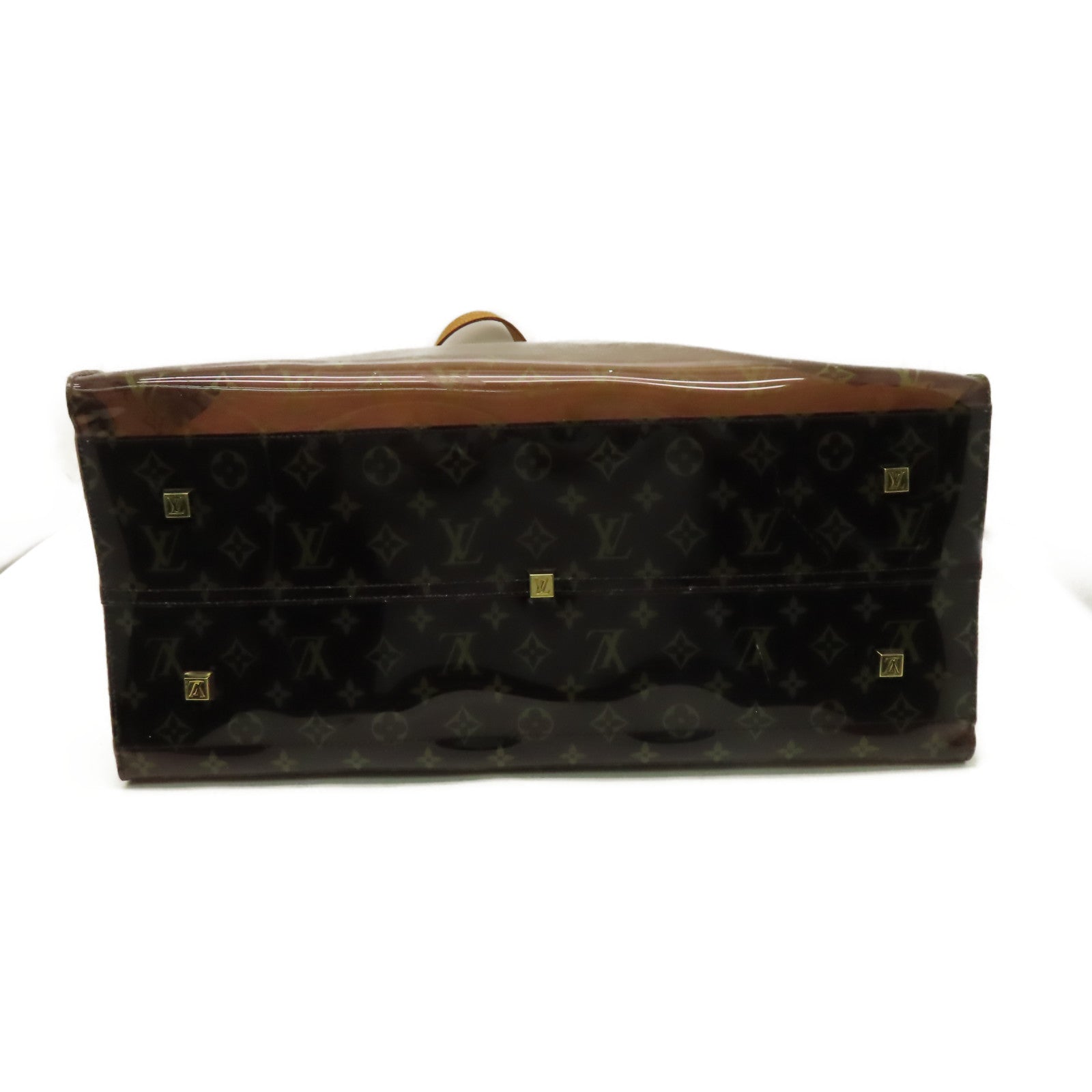 LOUIS VUITTON Monogram Vinyl Ambre Cabas Cruise GM Tote Bag肩背袋啡色