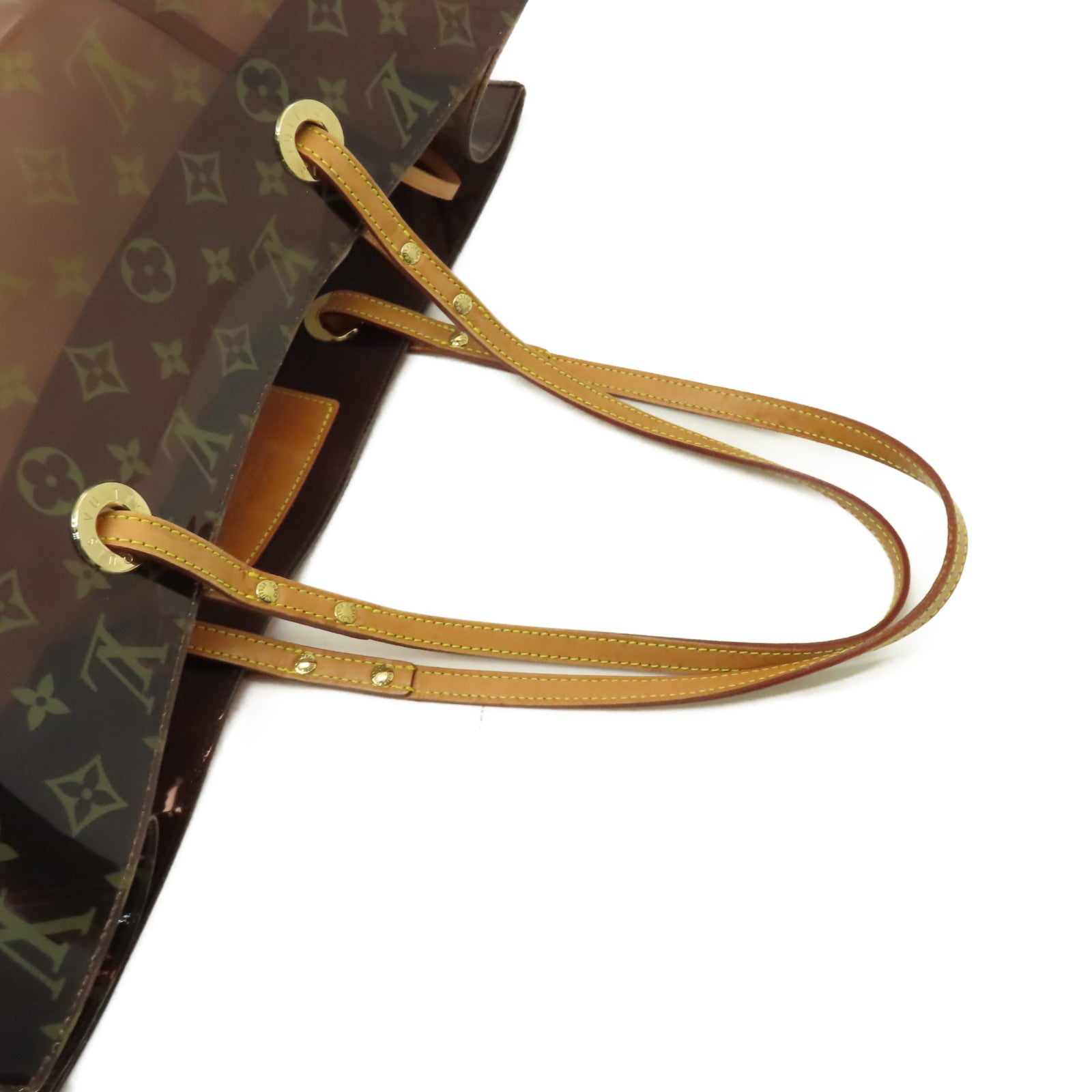 LOUIS VUITTON Monogram Vinyl Ambre Cabas Cruise GM Tote Bag肩背袋啡色